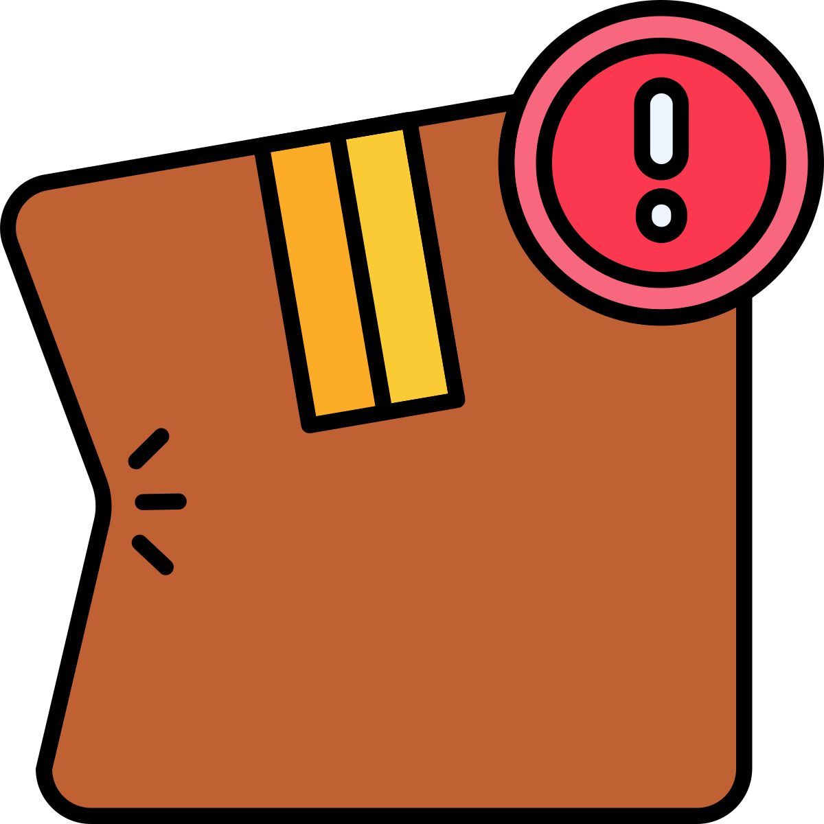 colis endommagé icon