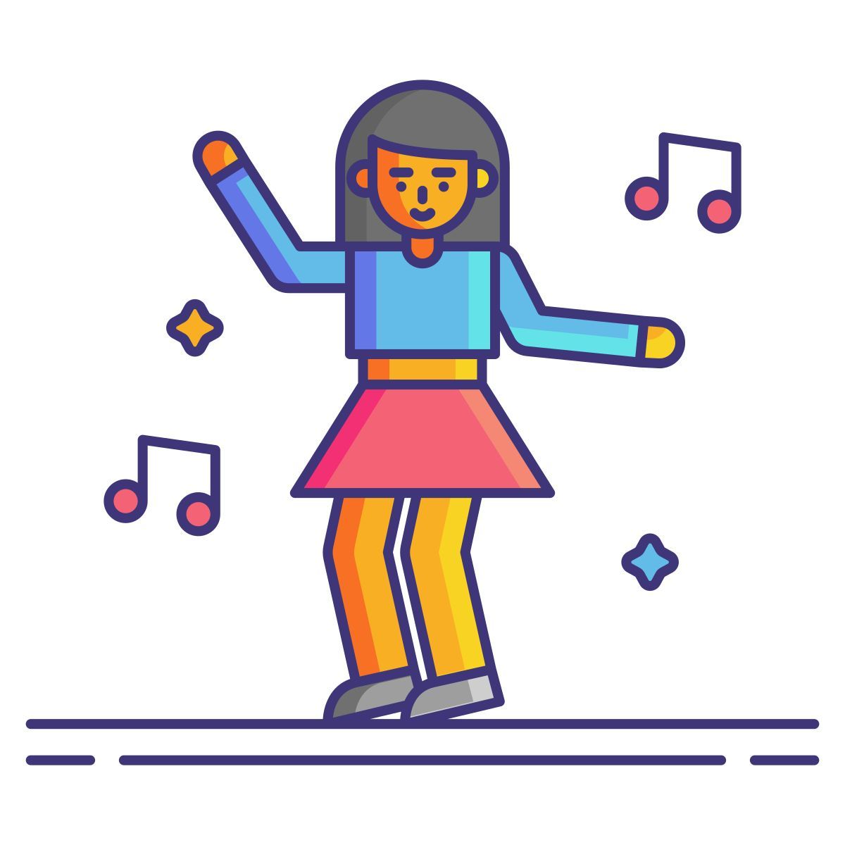 dancing icon