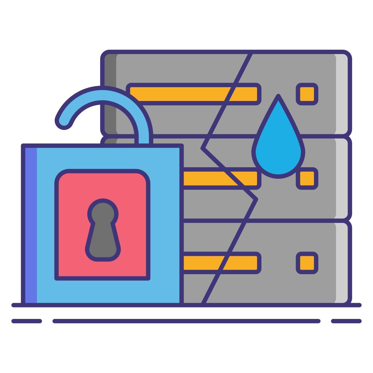 data leak icon