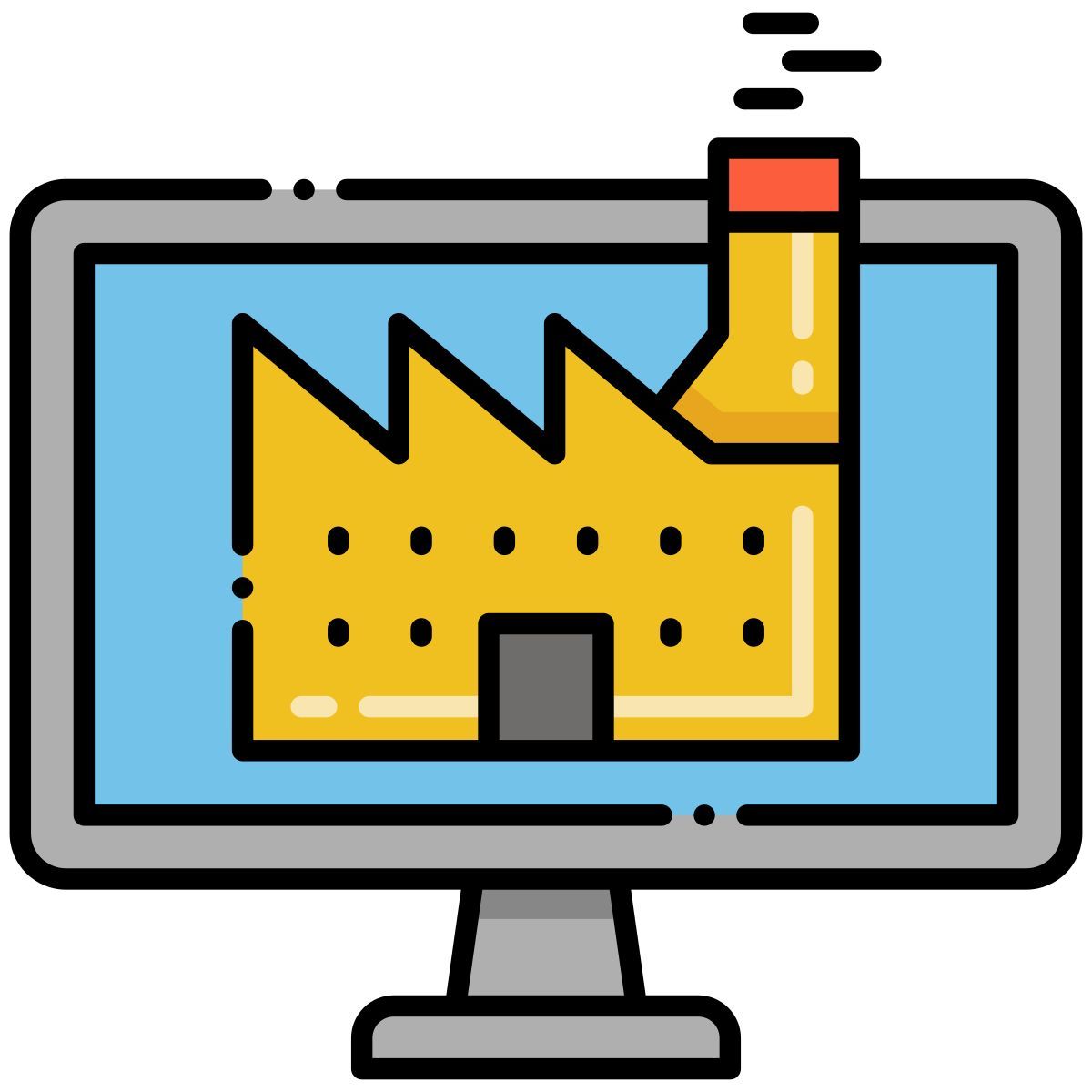 digital factory icon