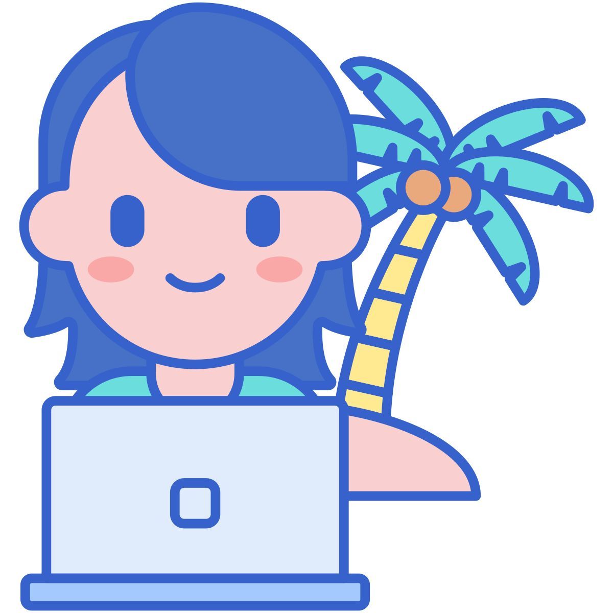 digital nomad icon