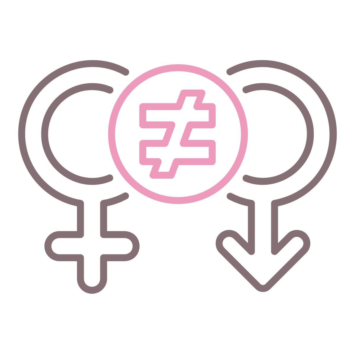 discriminación icon