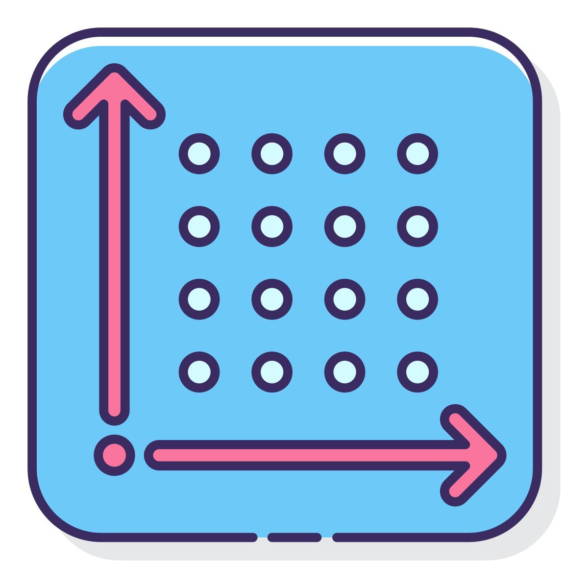 gráfico de pontos icon