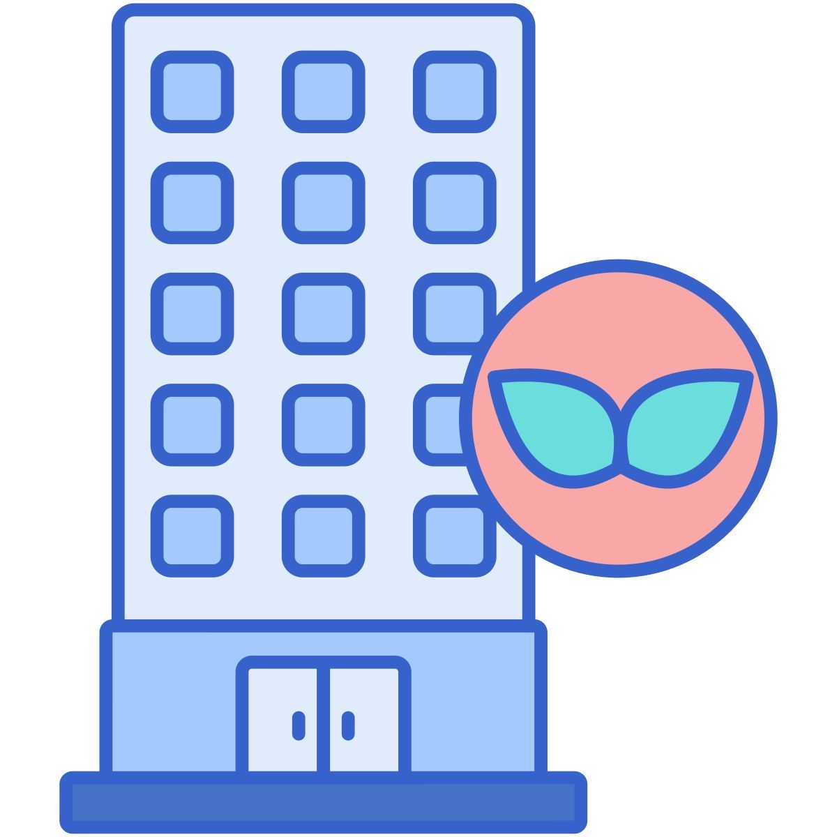 edificio ecológico icon