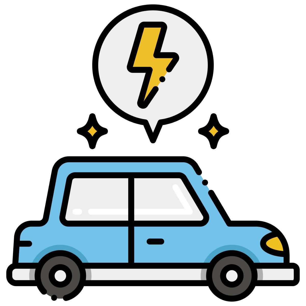 electric car icon