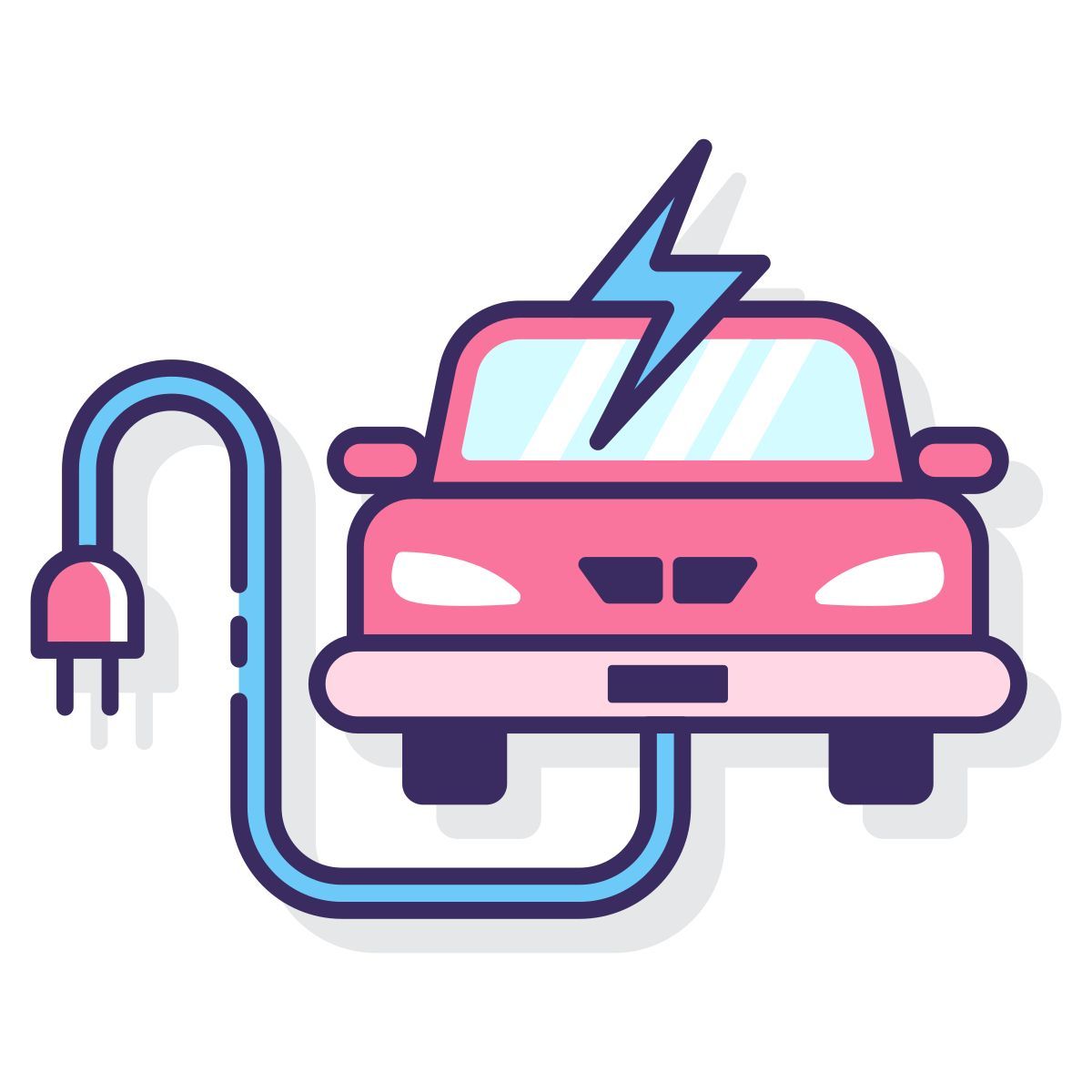 electric car icon