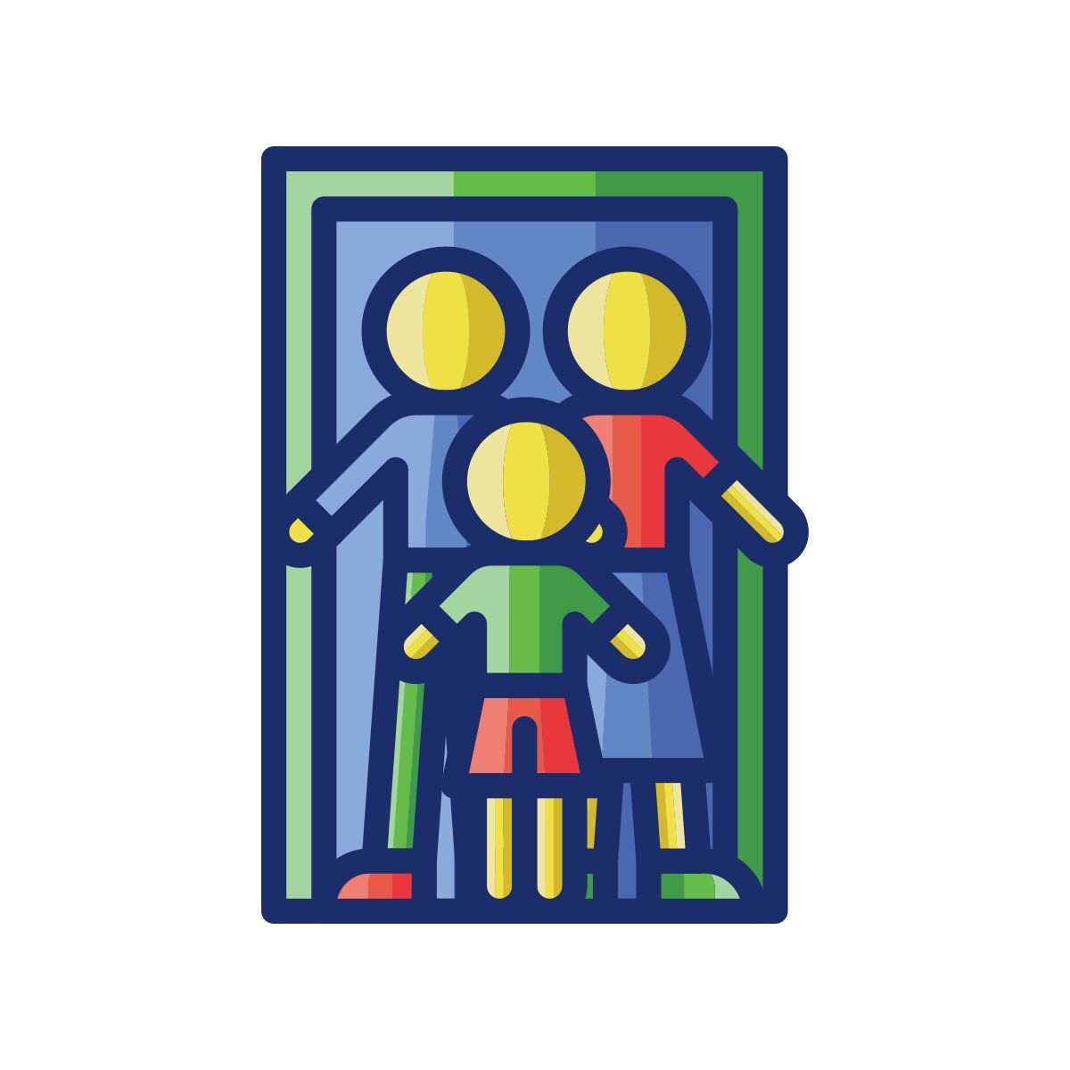 familia hombre mujer icon