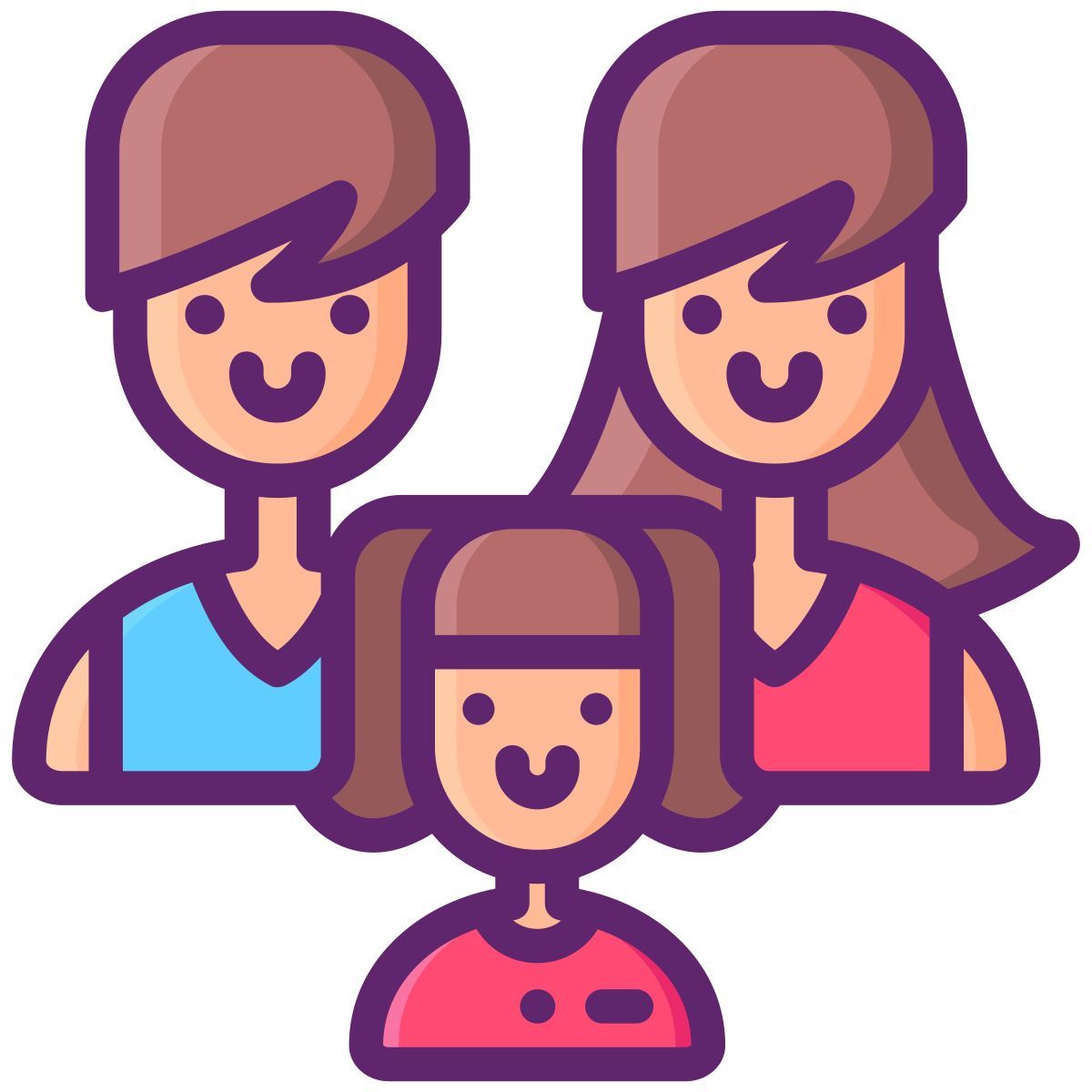 famiglia uomo donna icon