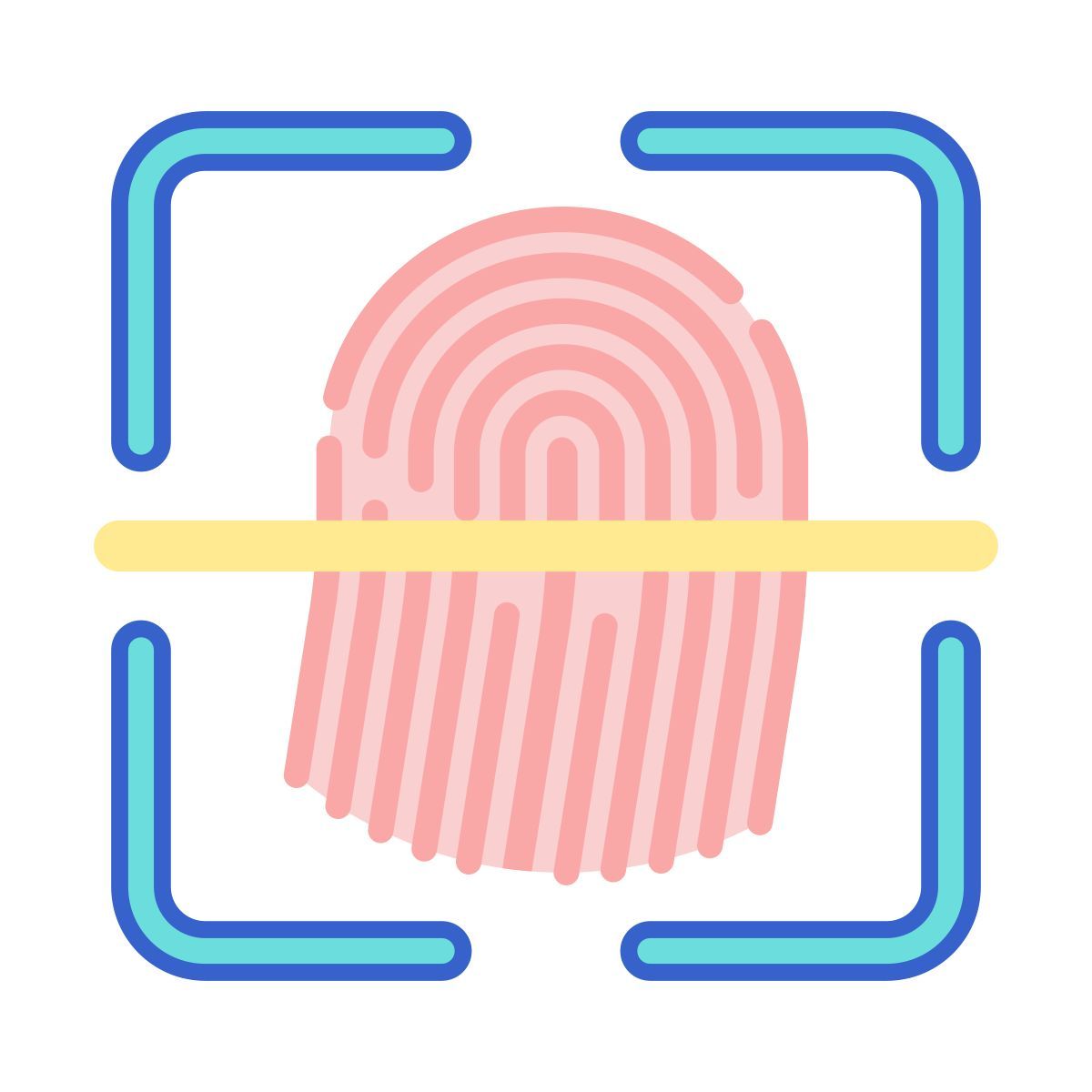 fingerprint scan icon