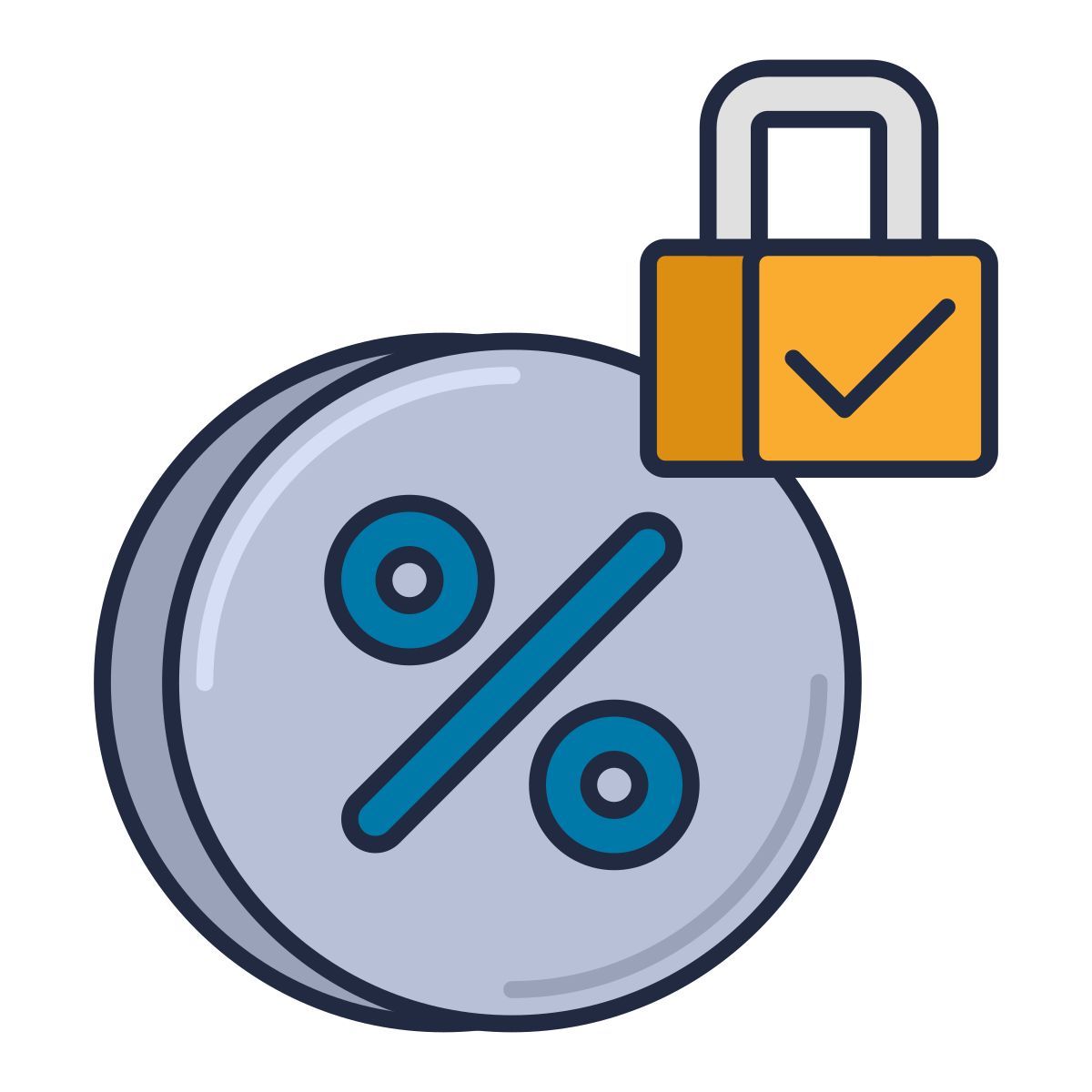 fixed interest rate icon