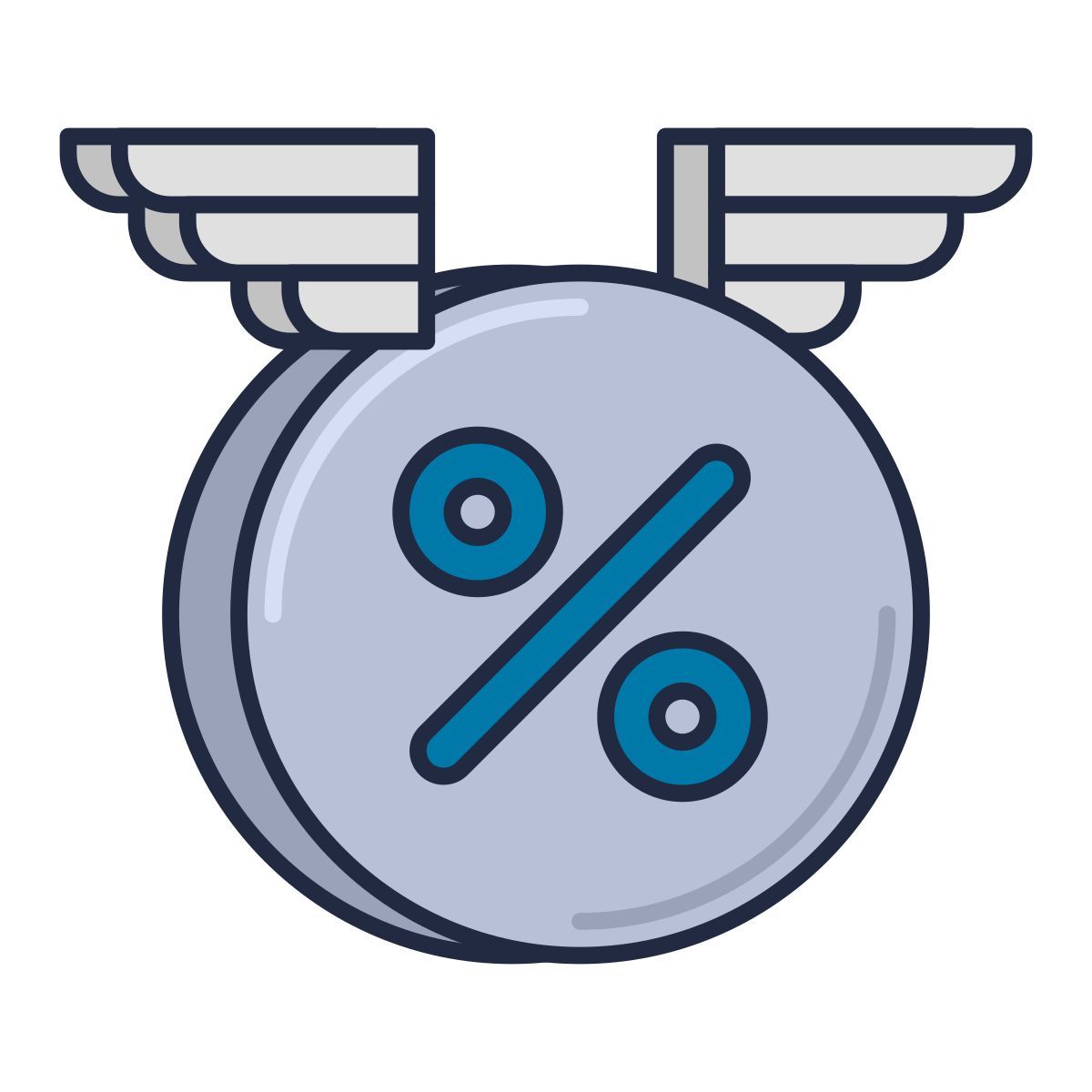 floating interest rate icon