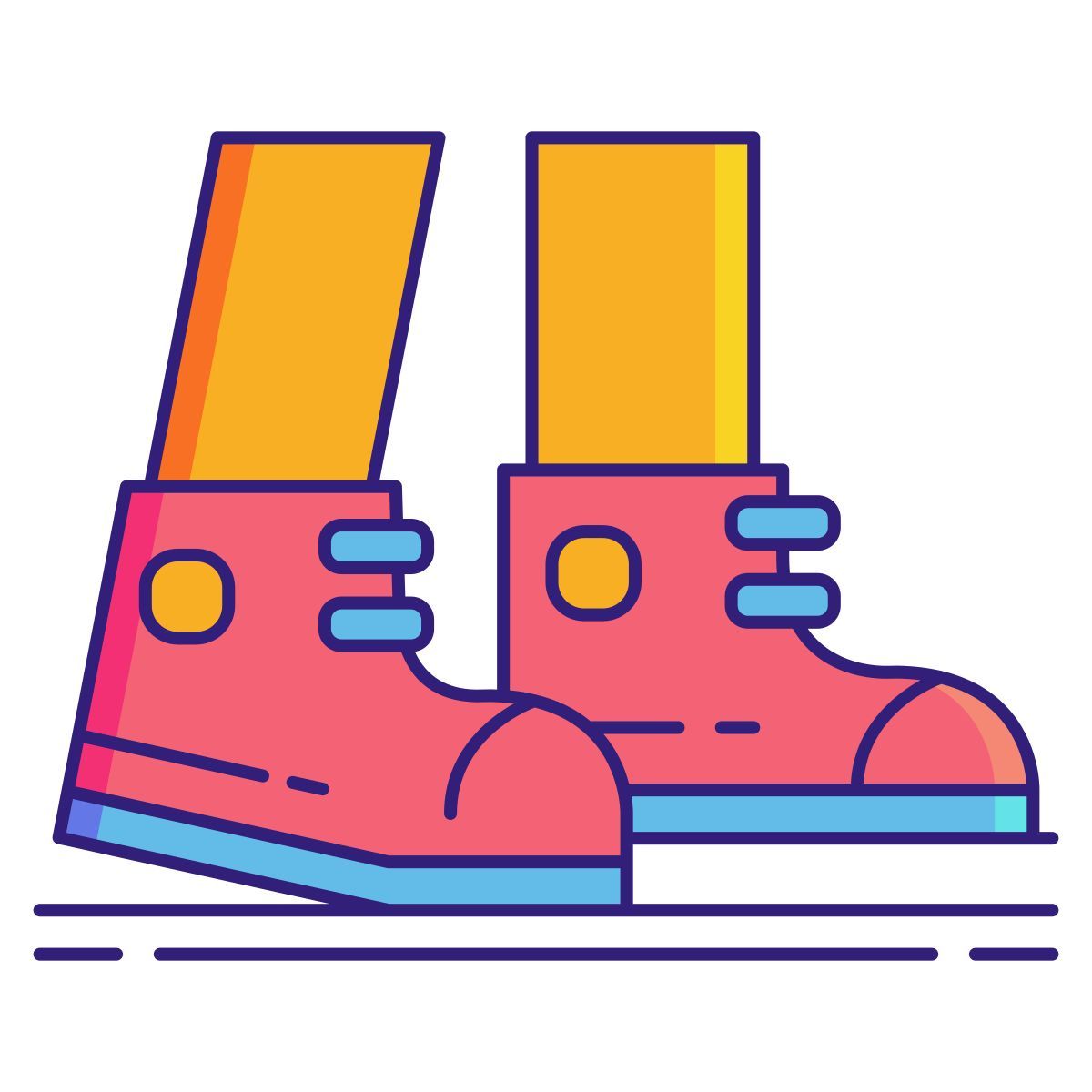 foot traffic icon