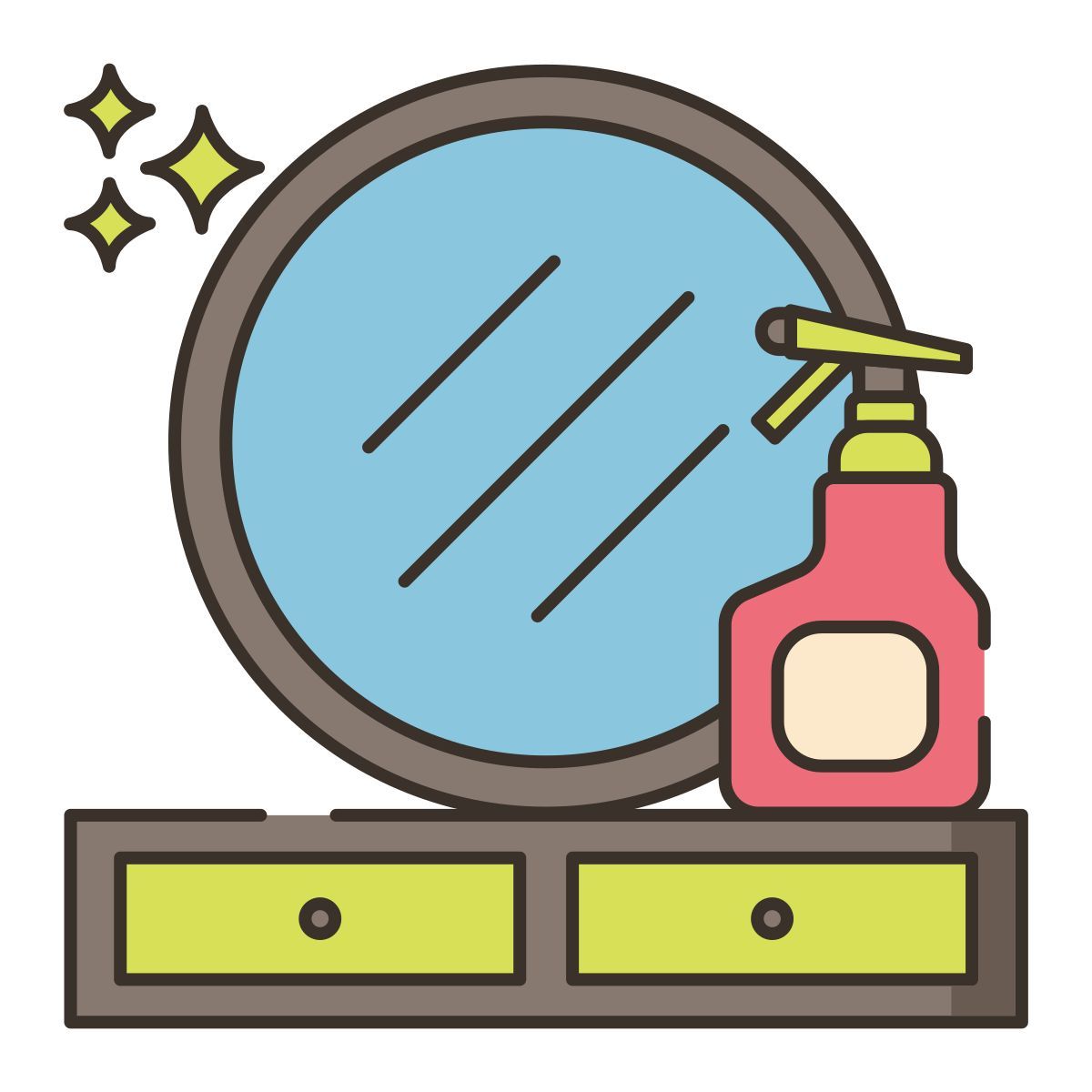 glass cleaning icon