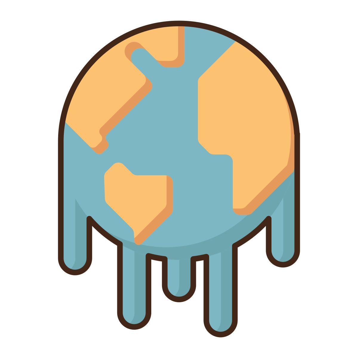 globale erwärmung icon