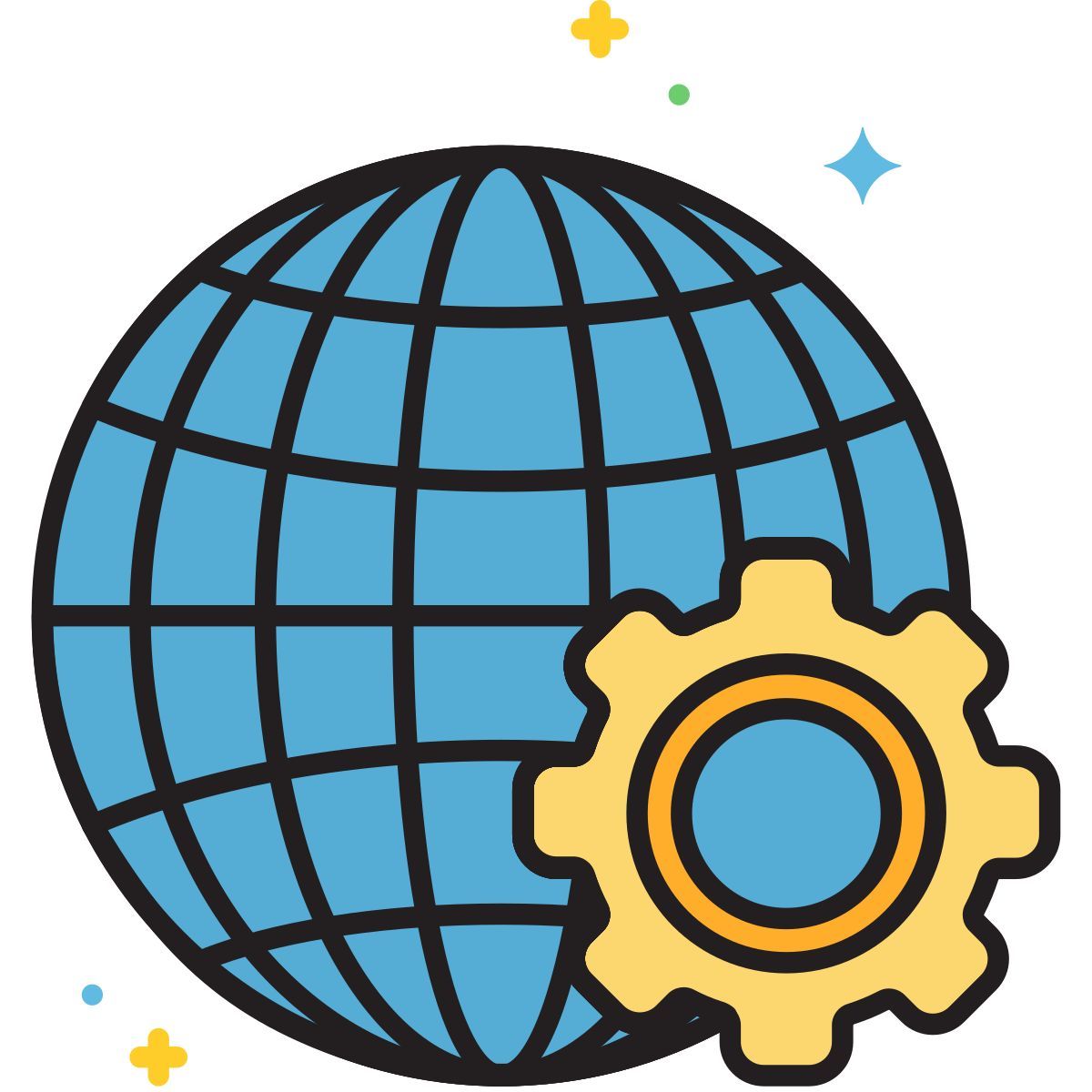 globe grid icon