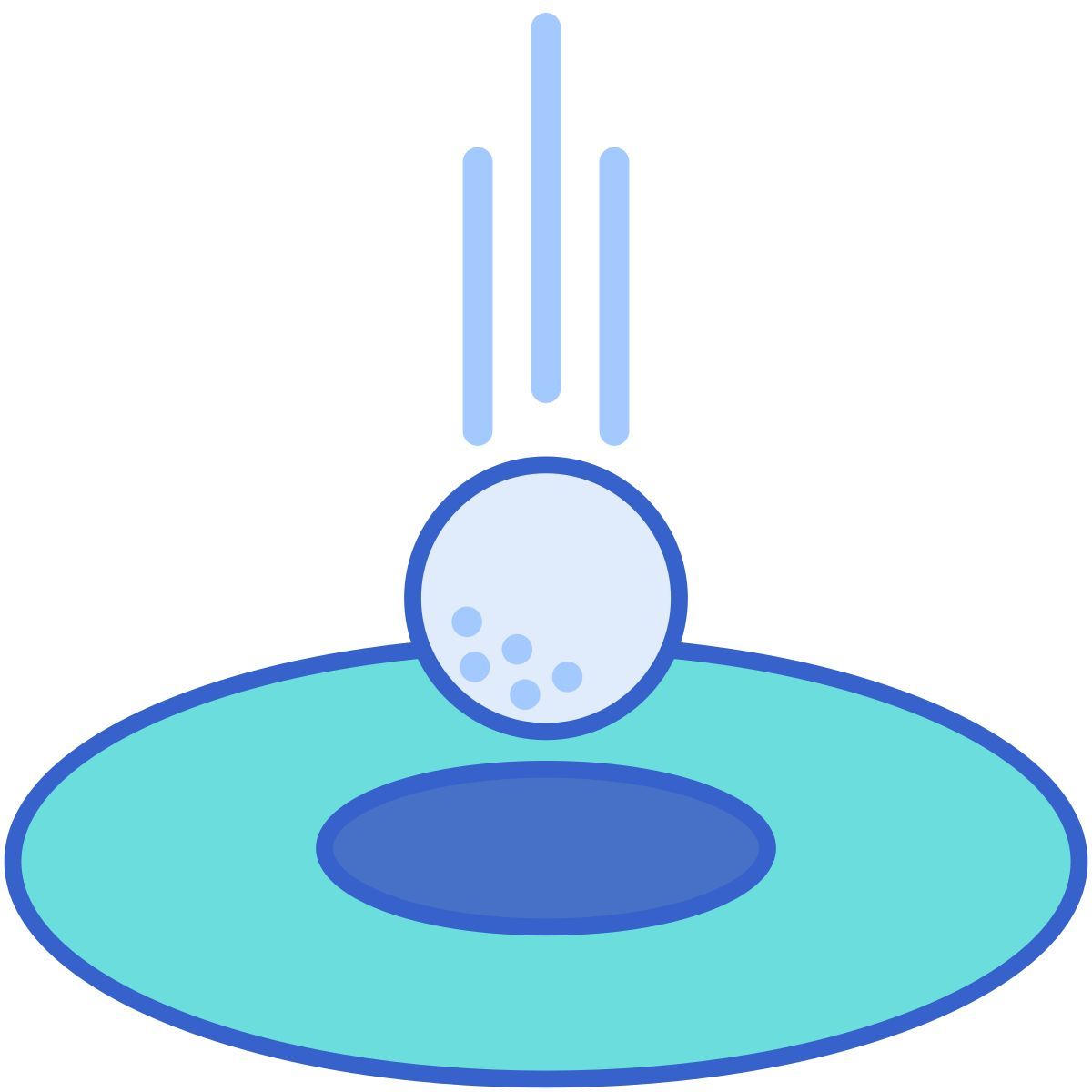 golf hole icon