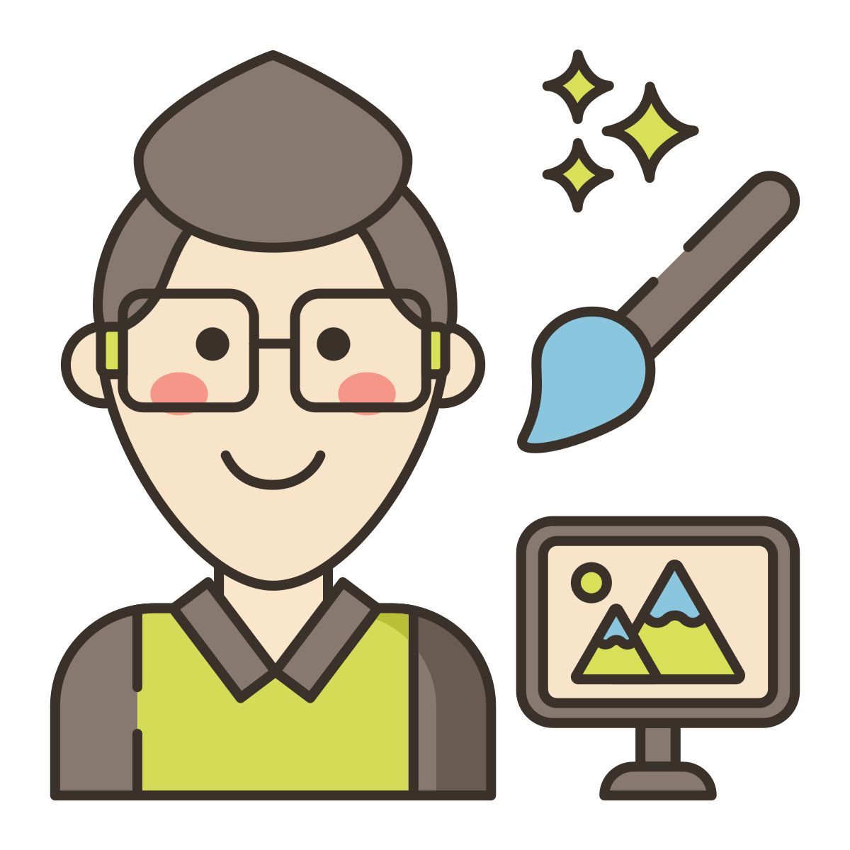 diseñador gráfico icon