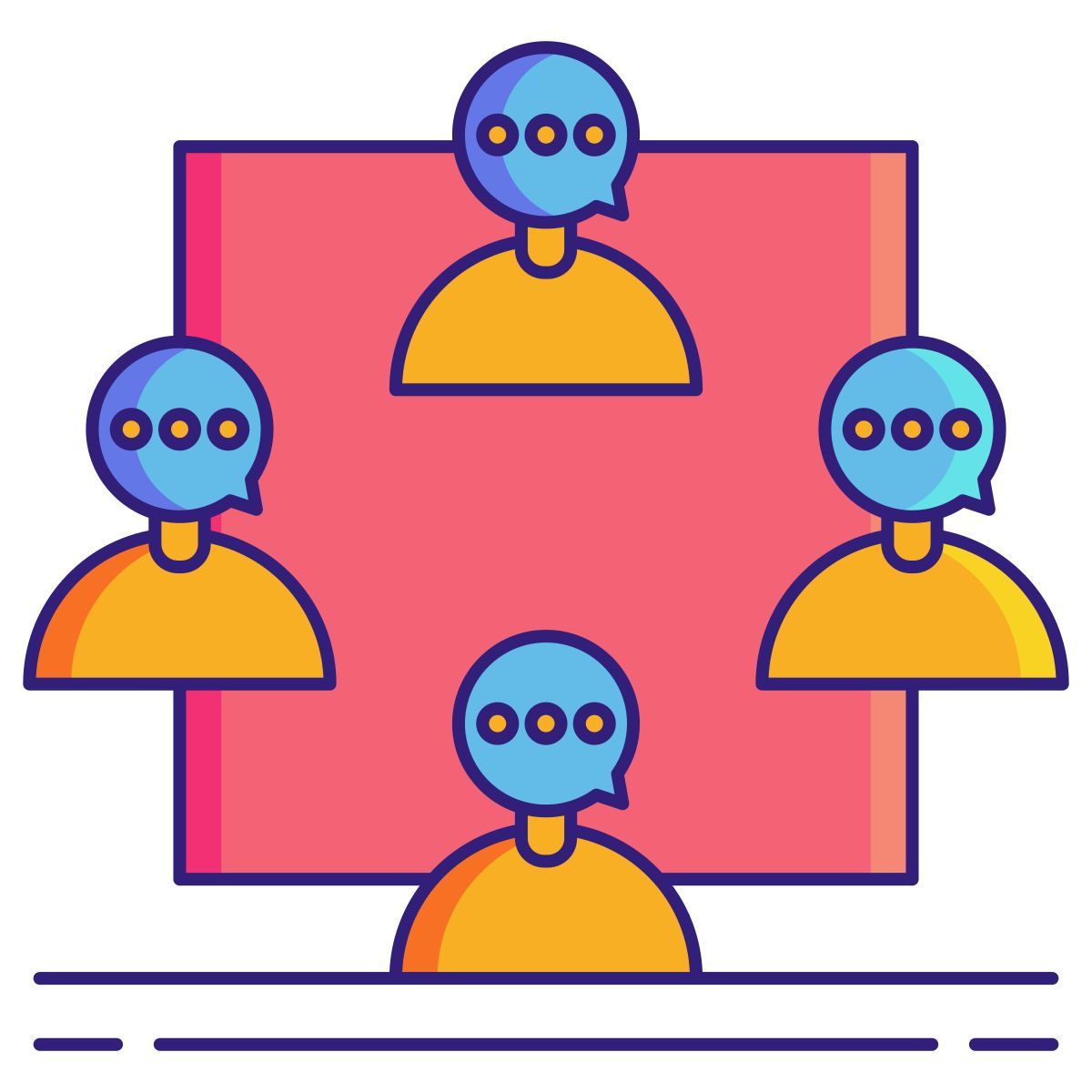primeiro plano do grupo selecionado icon