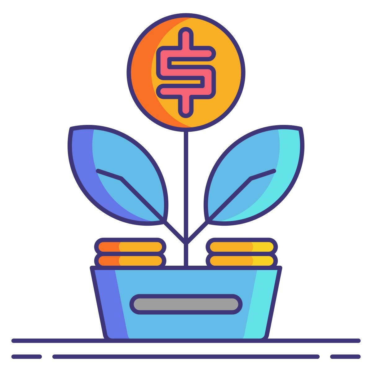 financial growth icon