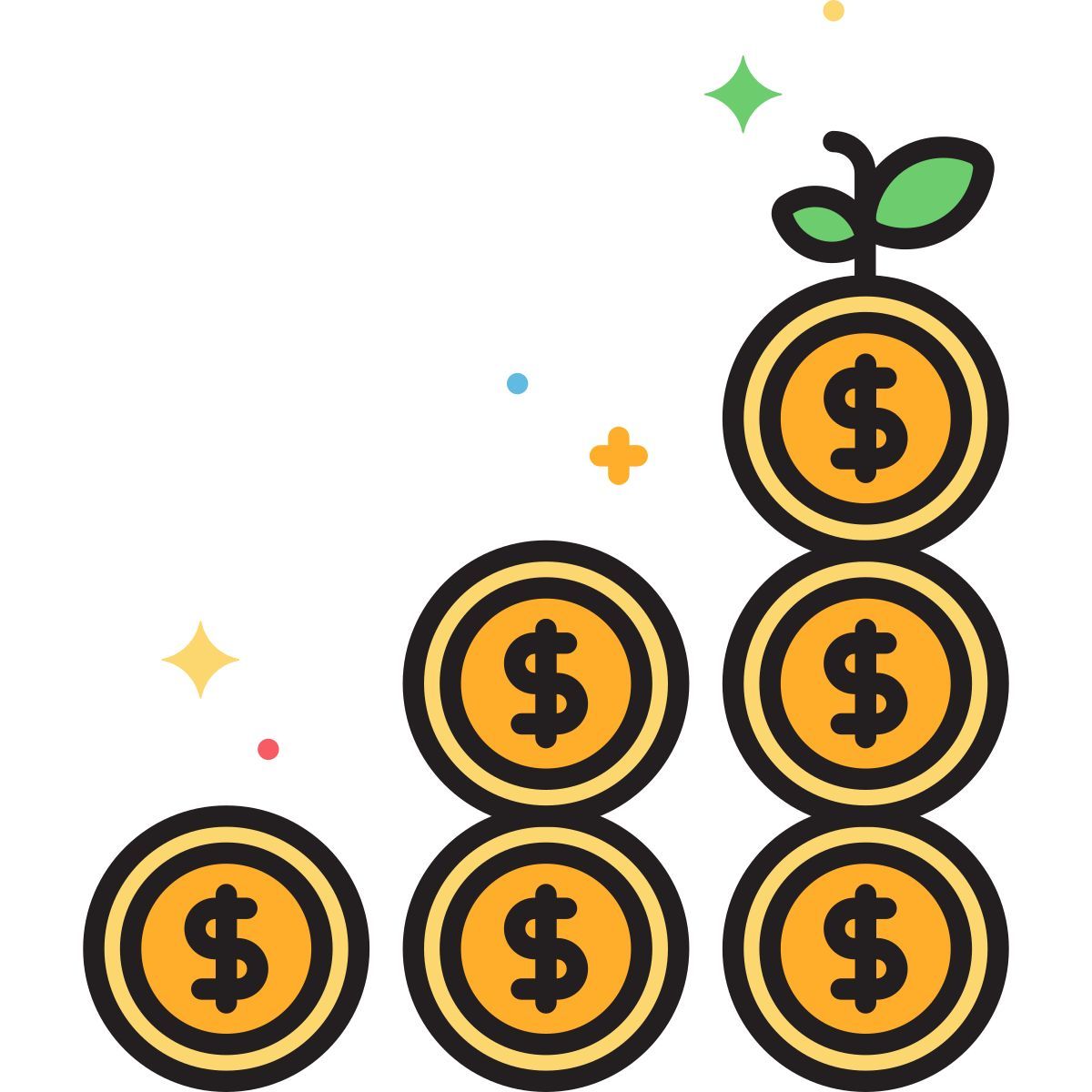 financial growth icon