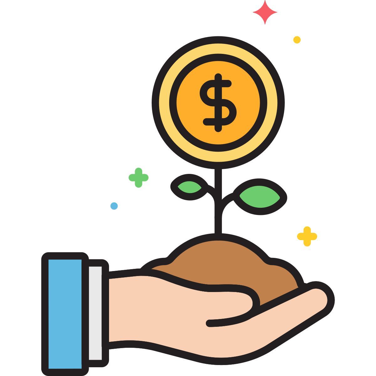 financial growth icon