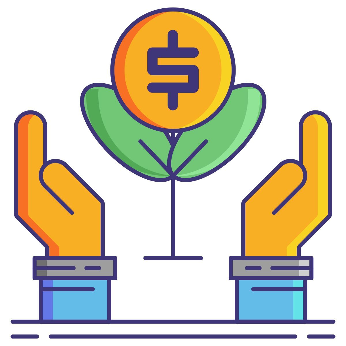 financial growth icon