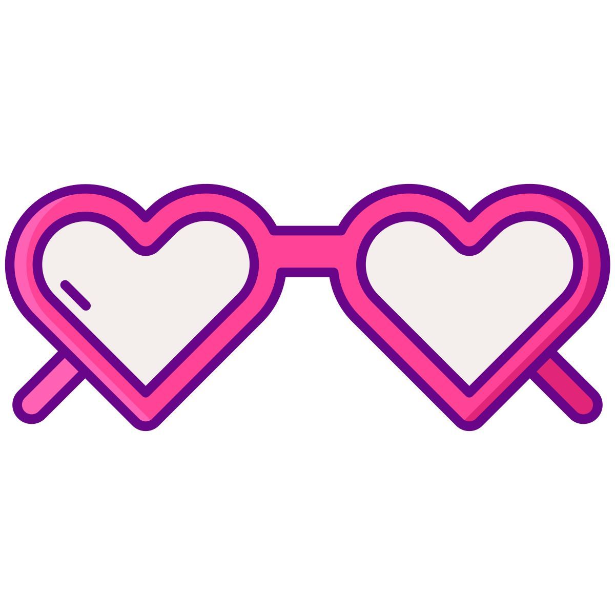 heart glasses icon