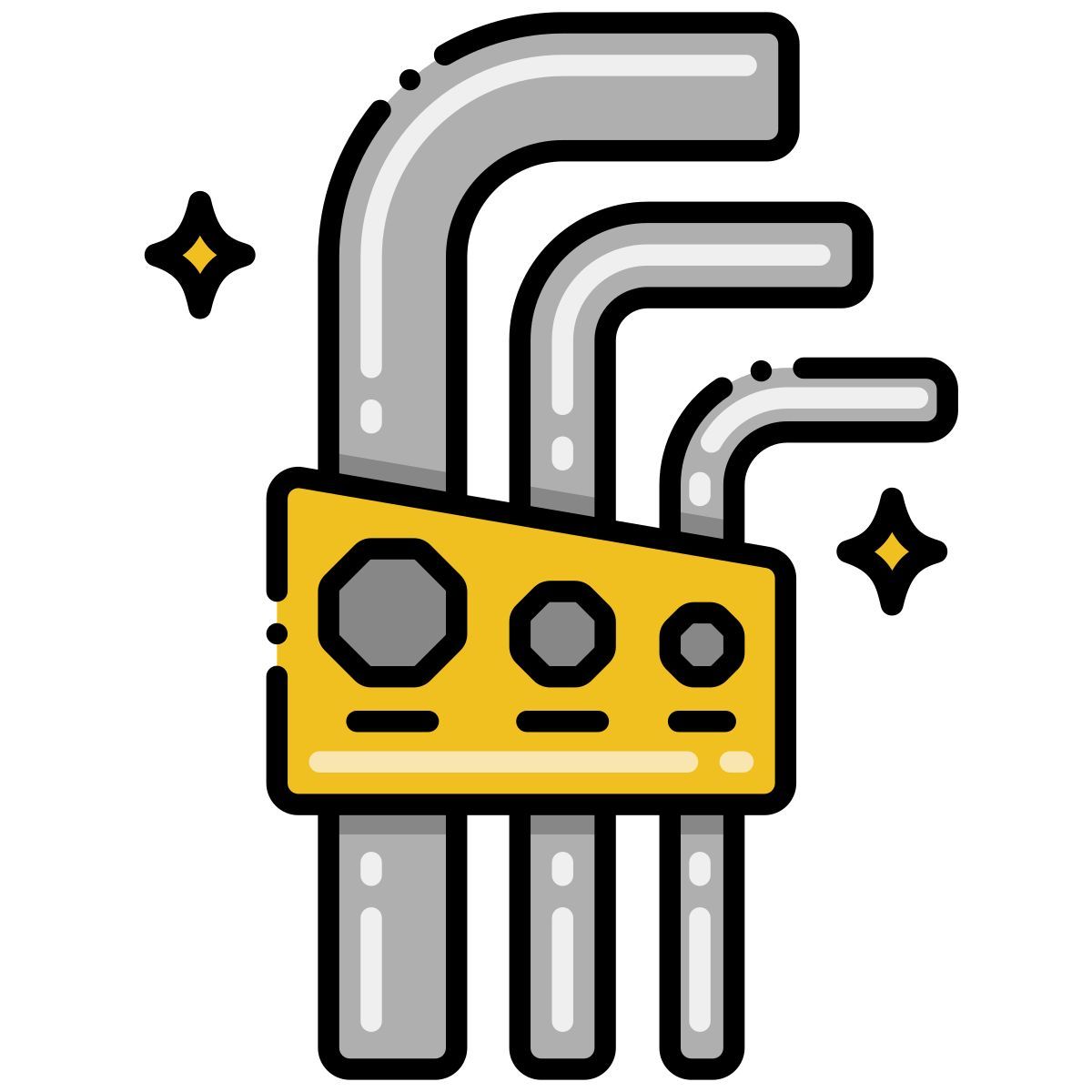 clé hexagonale icon