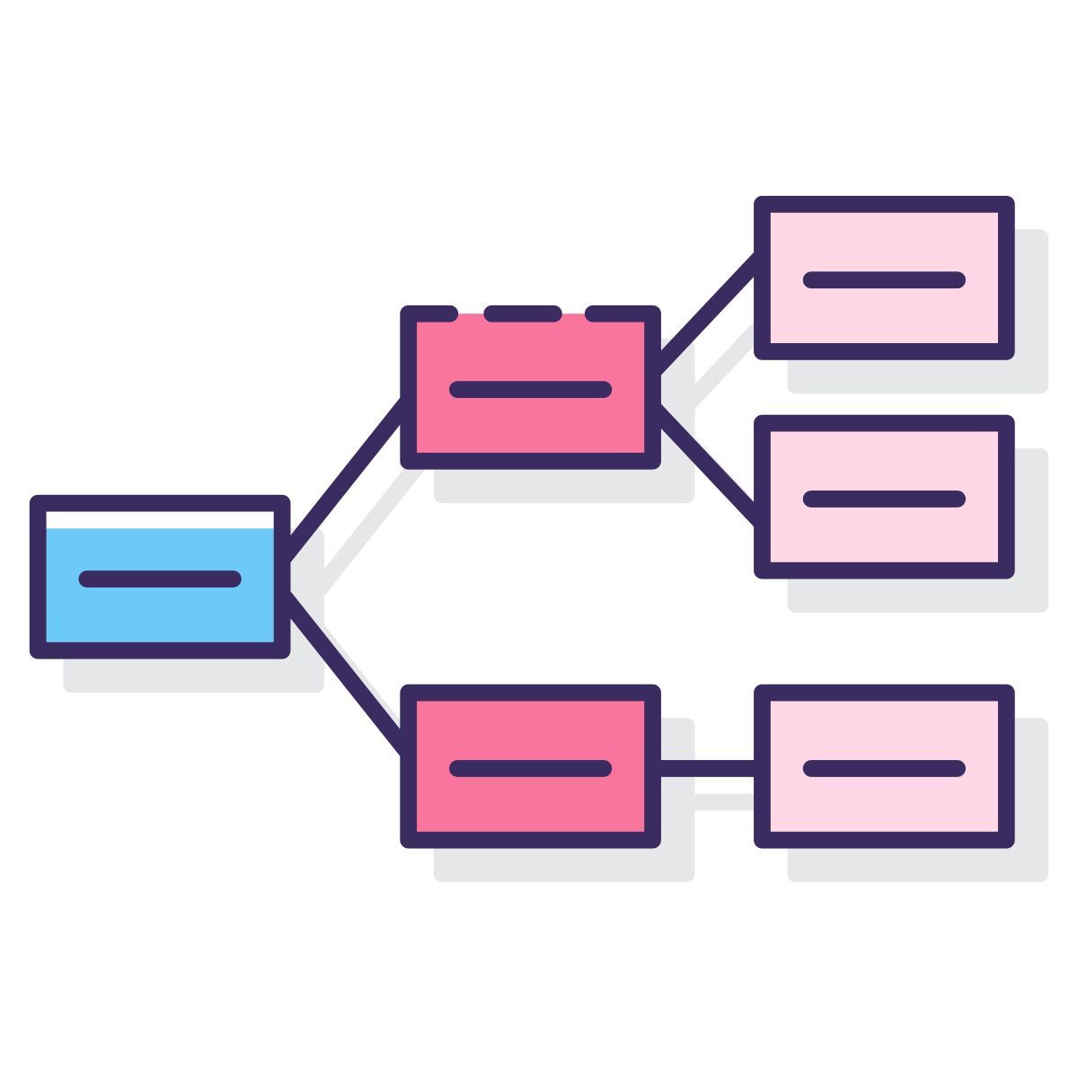 hierarchische struktur icon