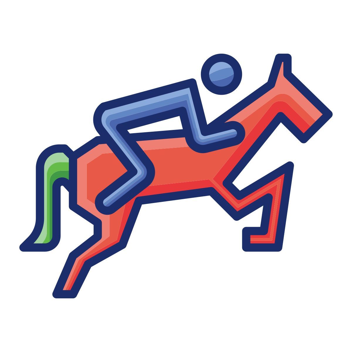 horse jump icon