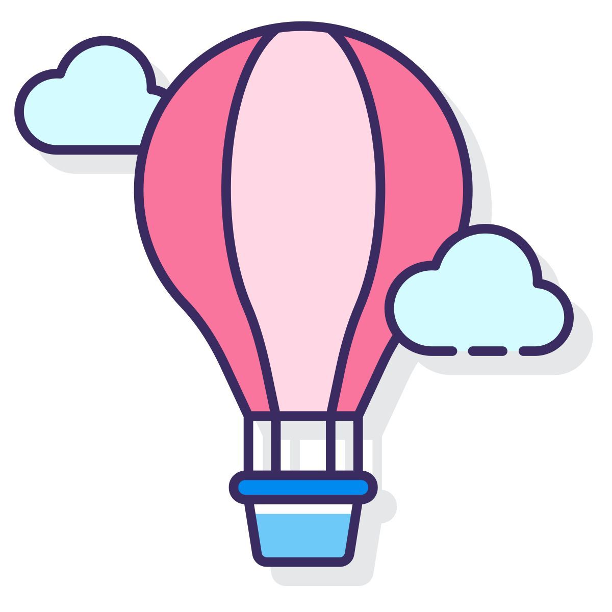 hot air balloon icon