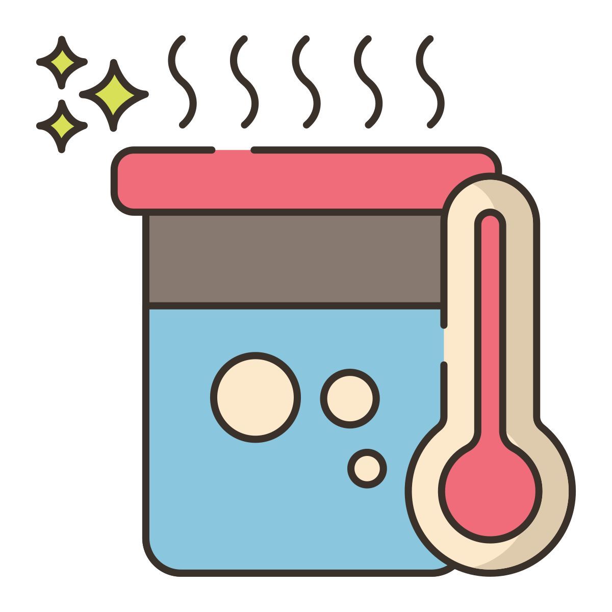 água quente icon