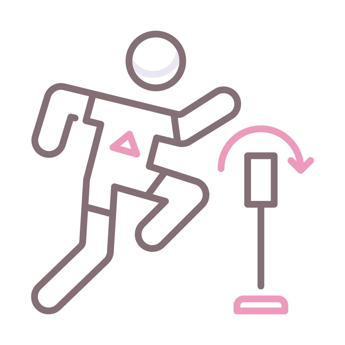 hurdles race icon