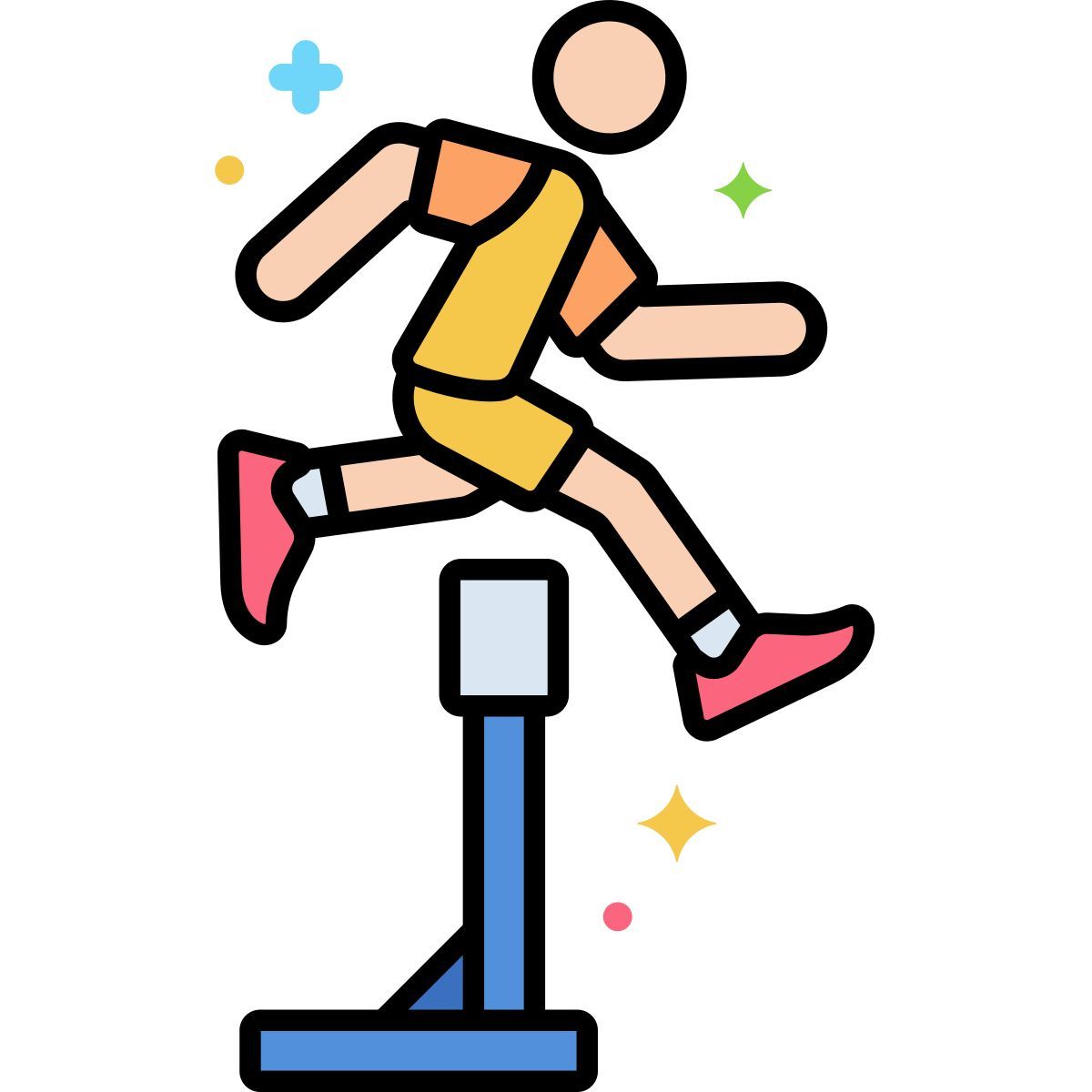 hurdles race icon