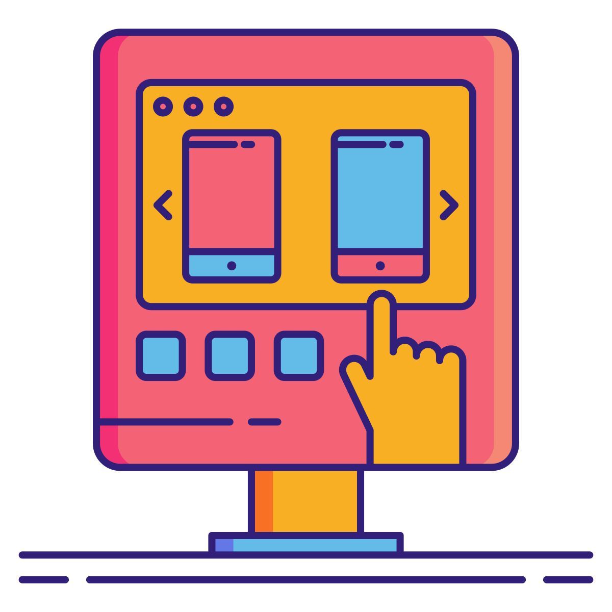 interaktive anzeige icon