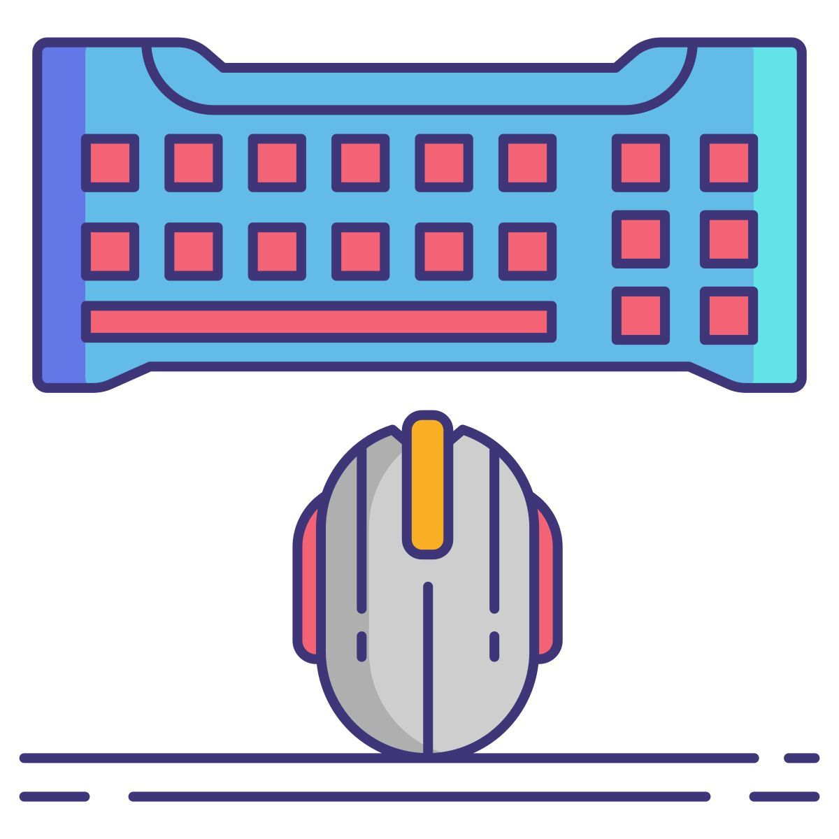 teclado e mouse icon