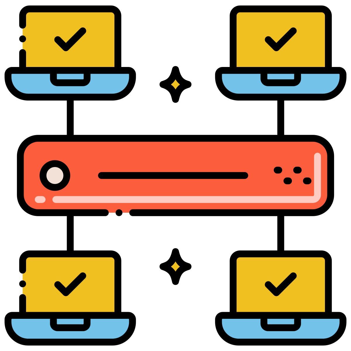 équipement lan icon