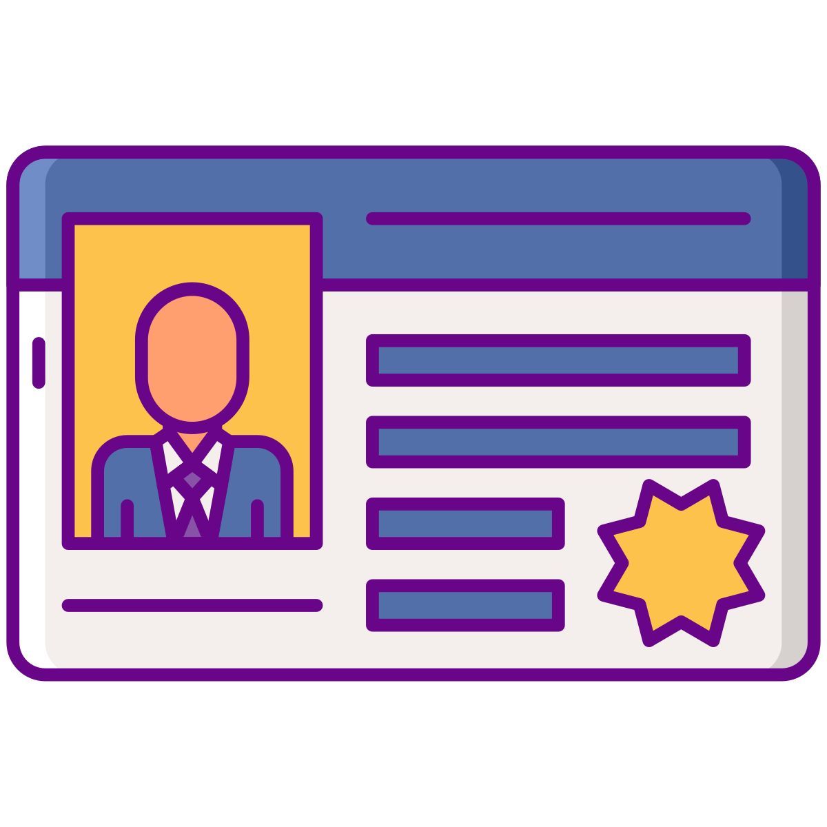 external license private investigator flaticons lineal color flat icons 3 icon