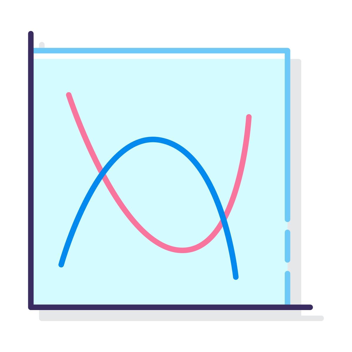 gráfico de líneas icon