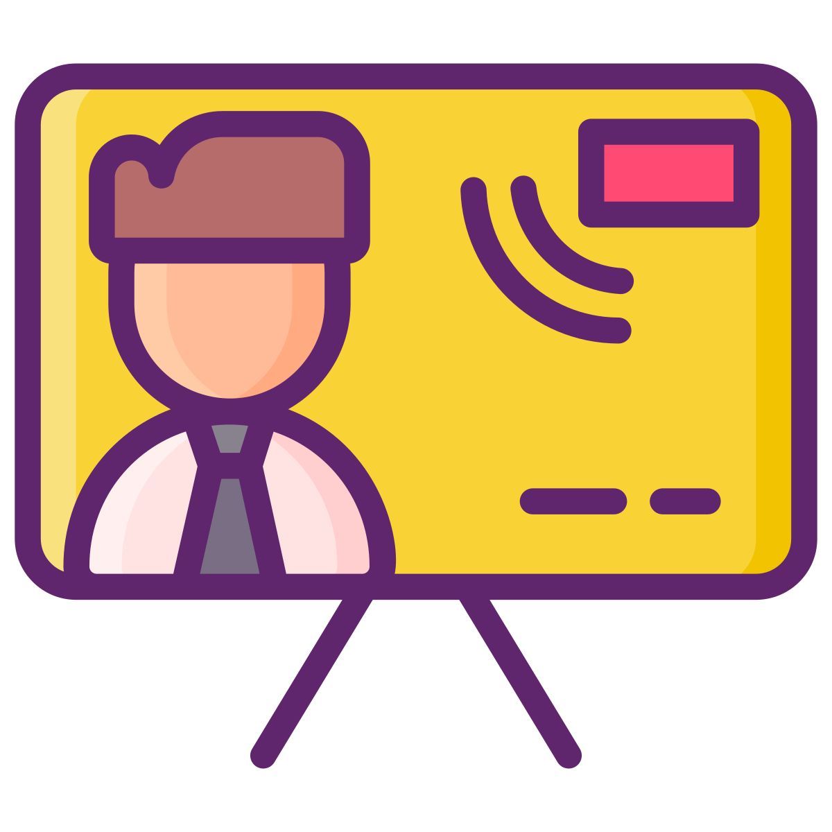 trasmissione in diretta icon