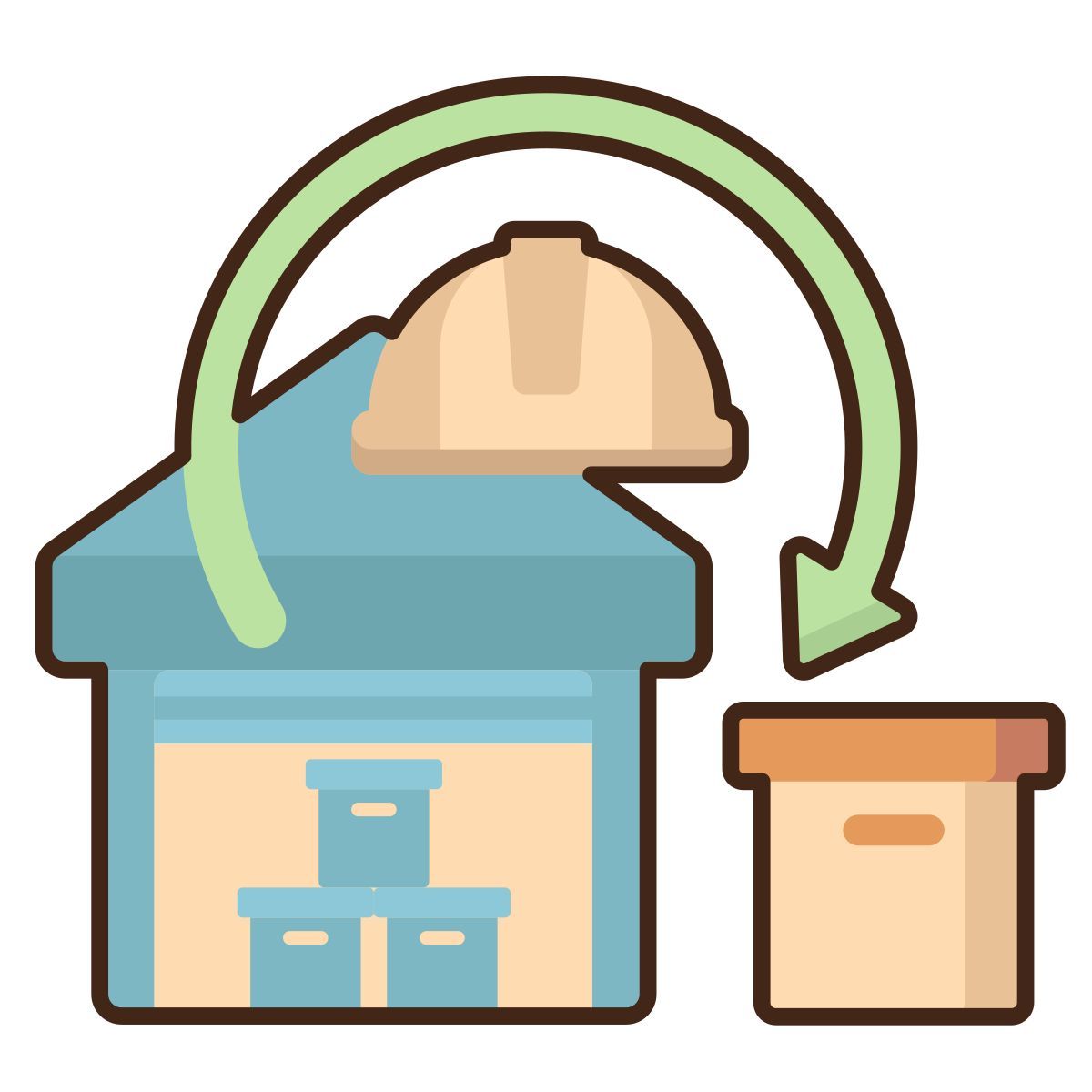 chargement des marchandises icon