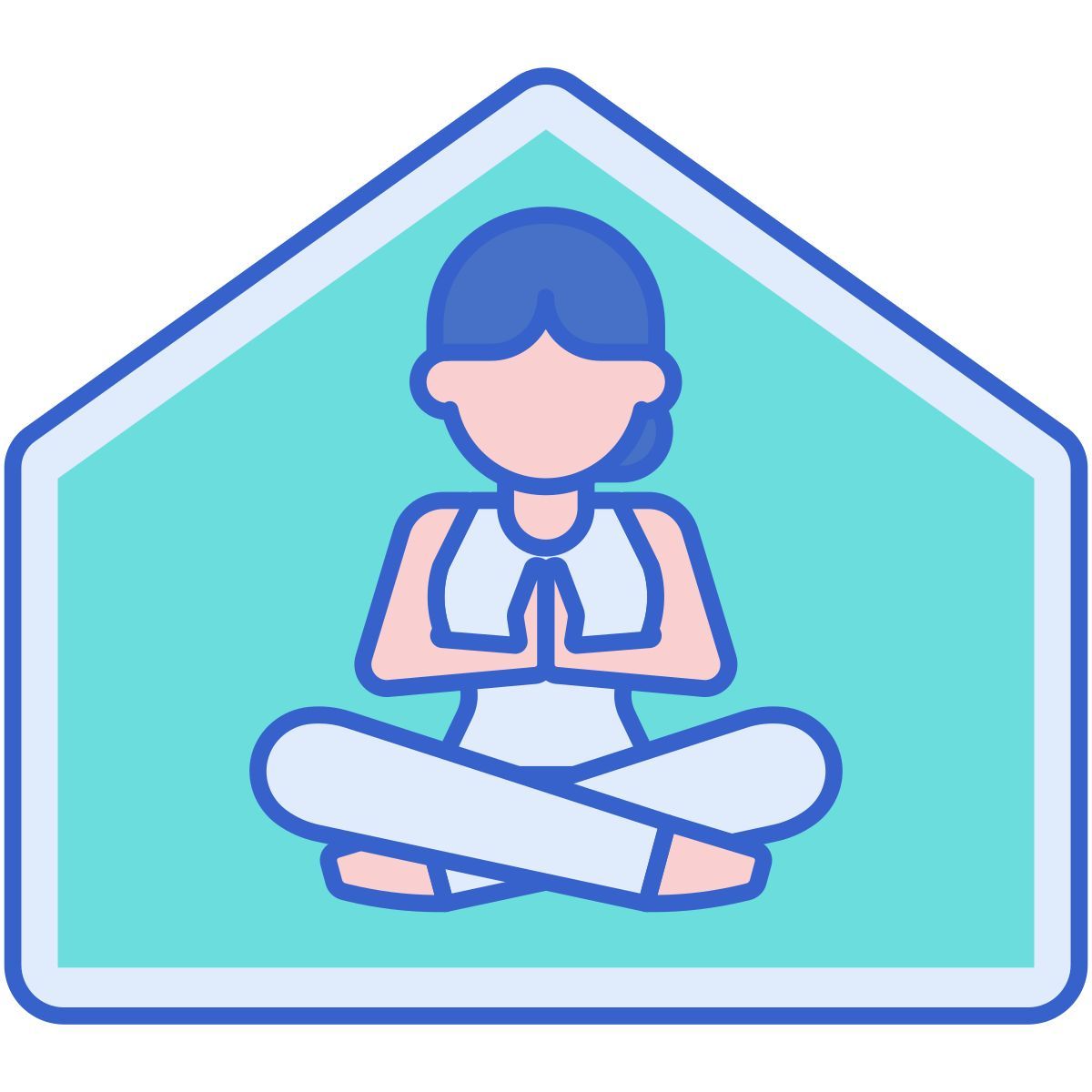 meditating icon