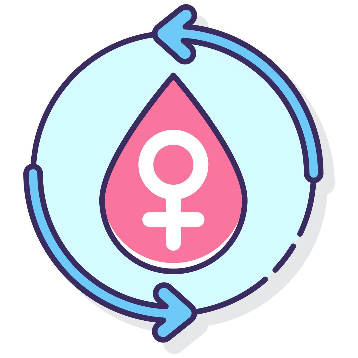 menstrual cycle icon