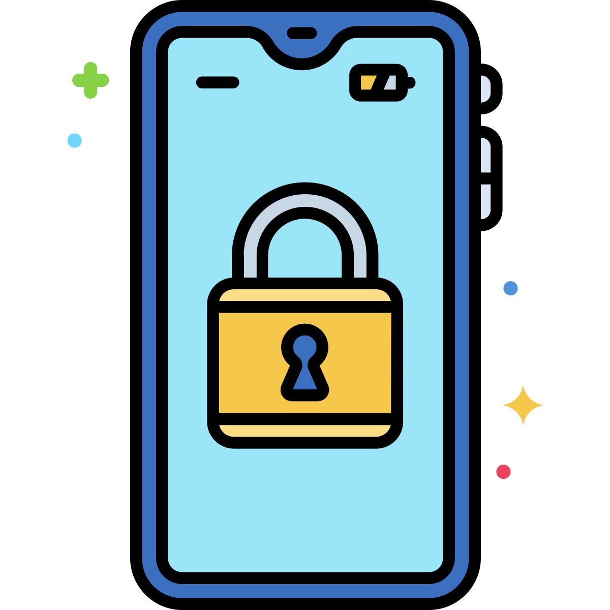 sicurezza mobile icon