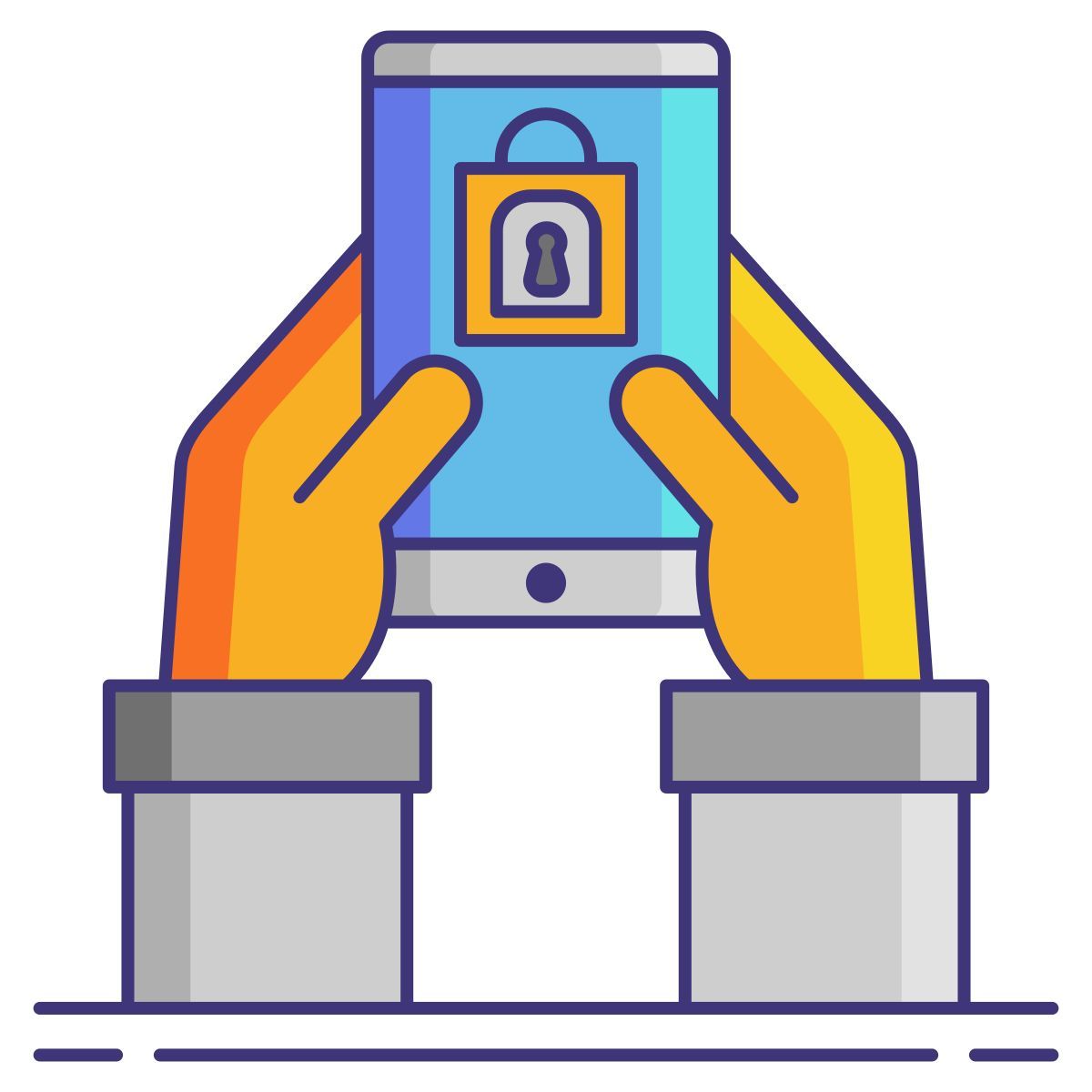sicurezza mobile icon