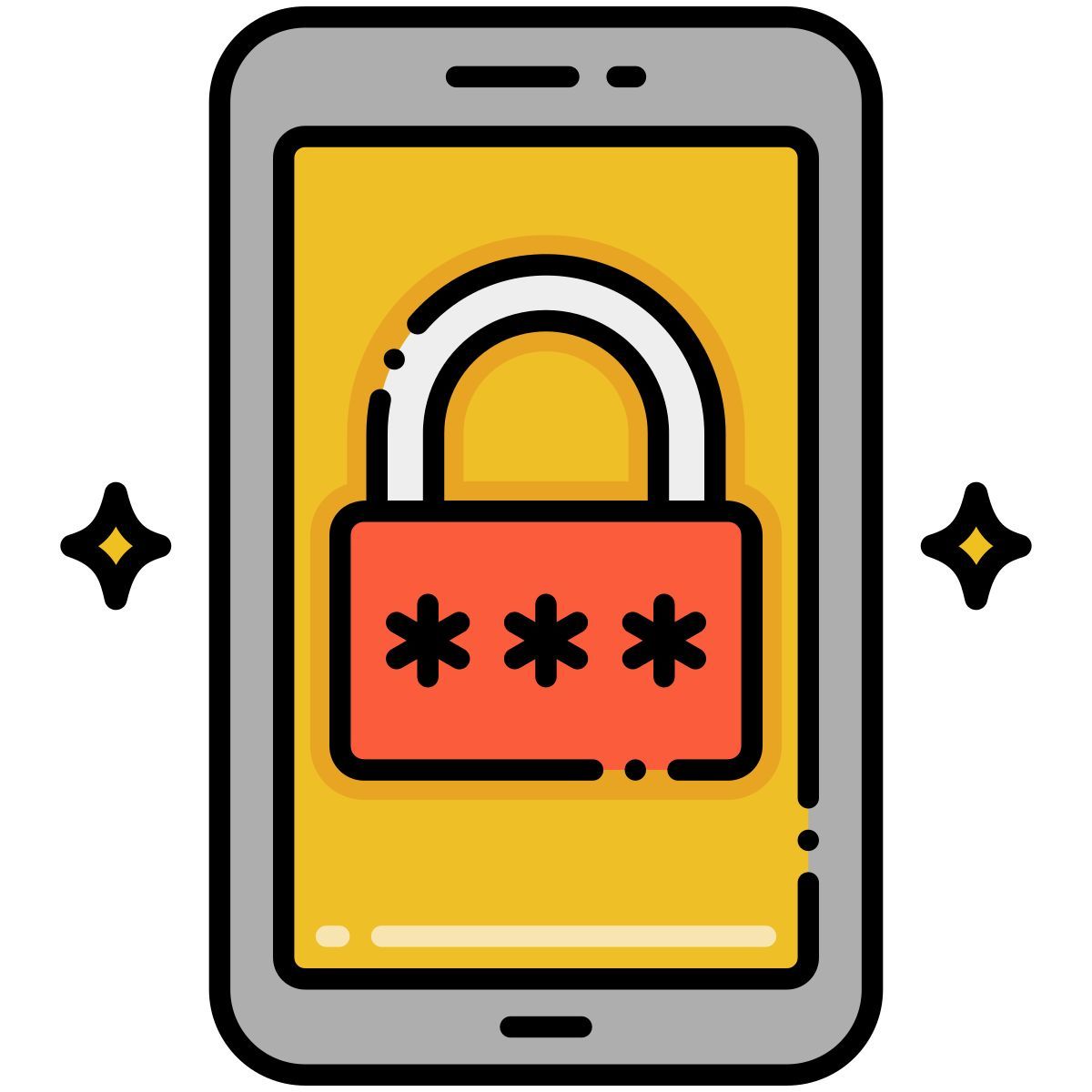 seguridad móvil icon