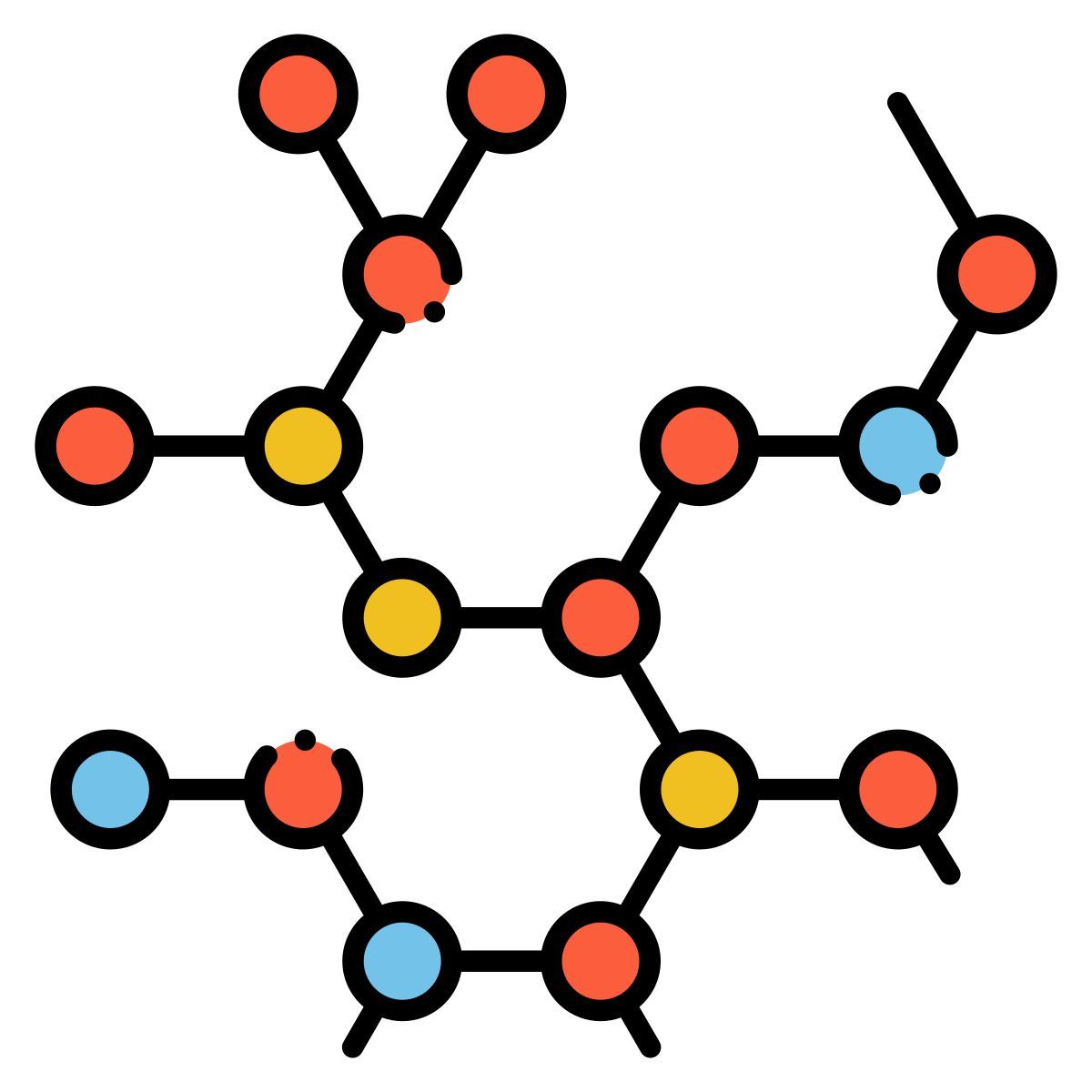 molecular structure icon