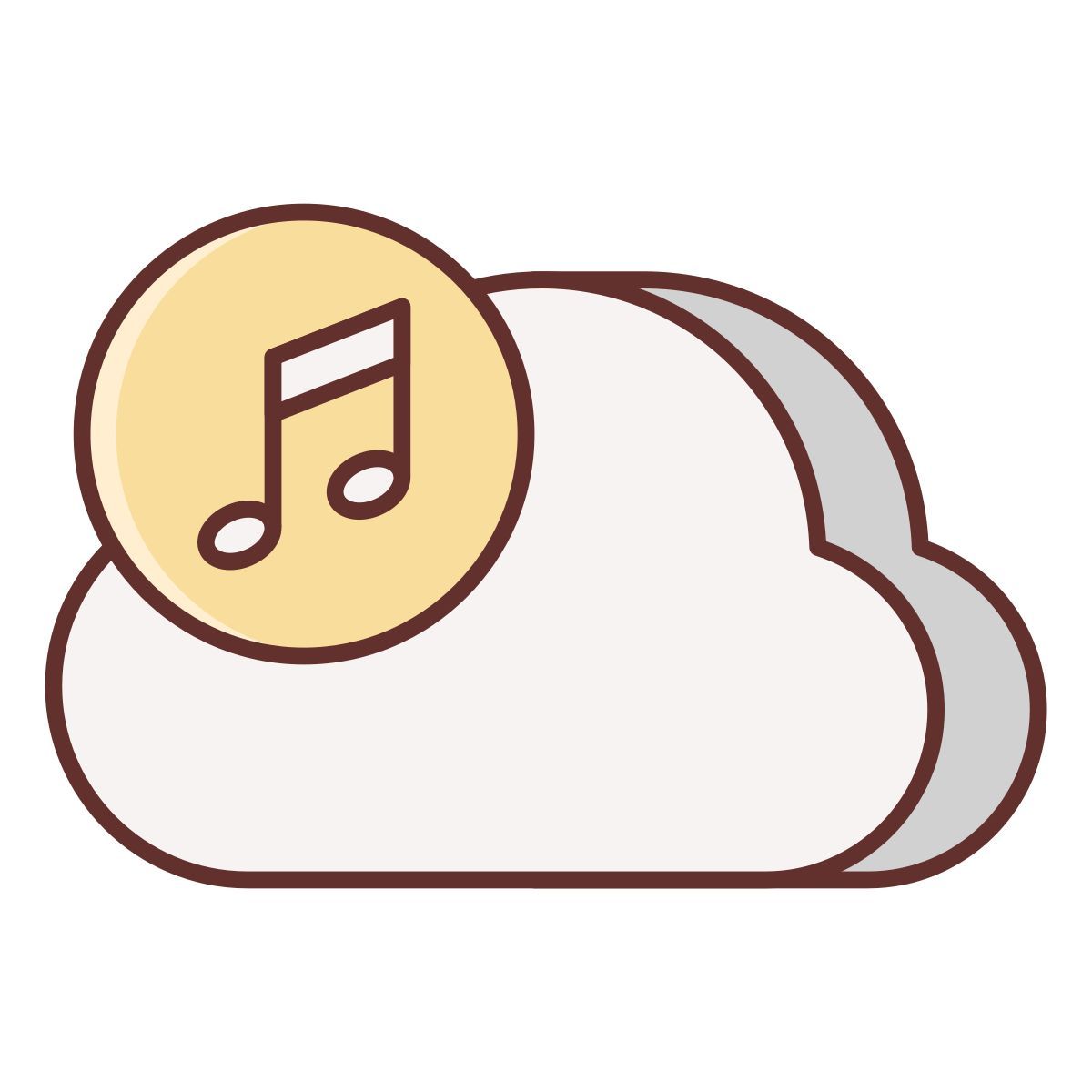 musica cloud icon