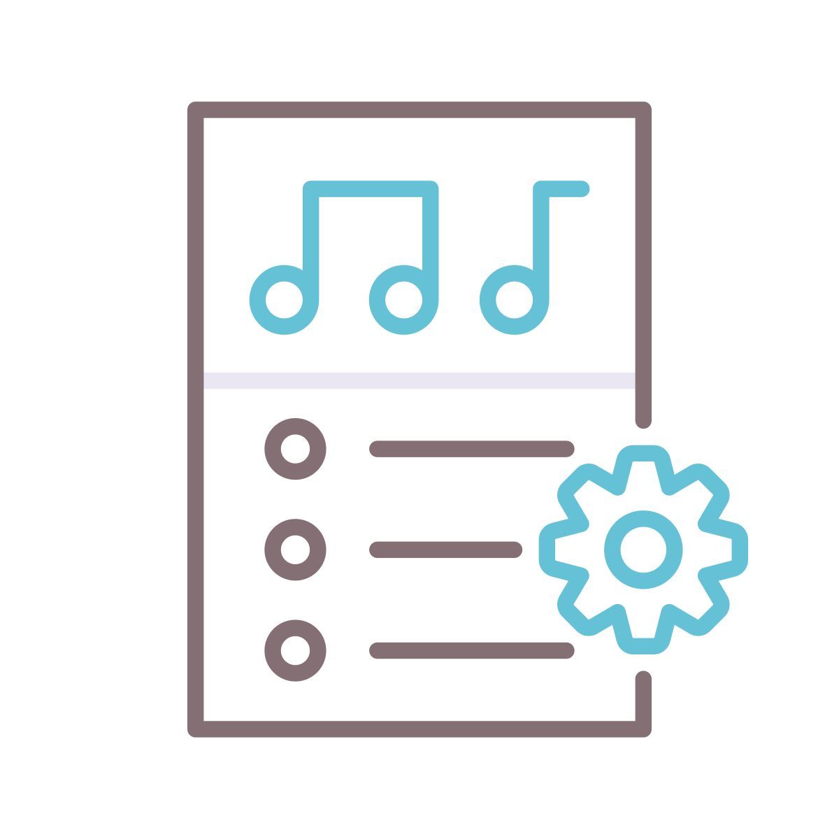 music playlist icon