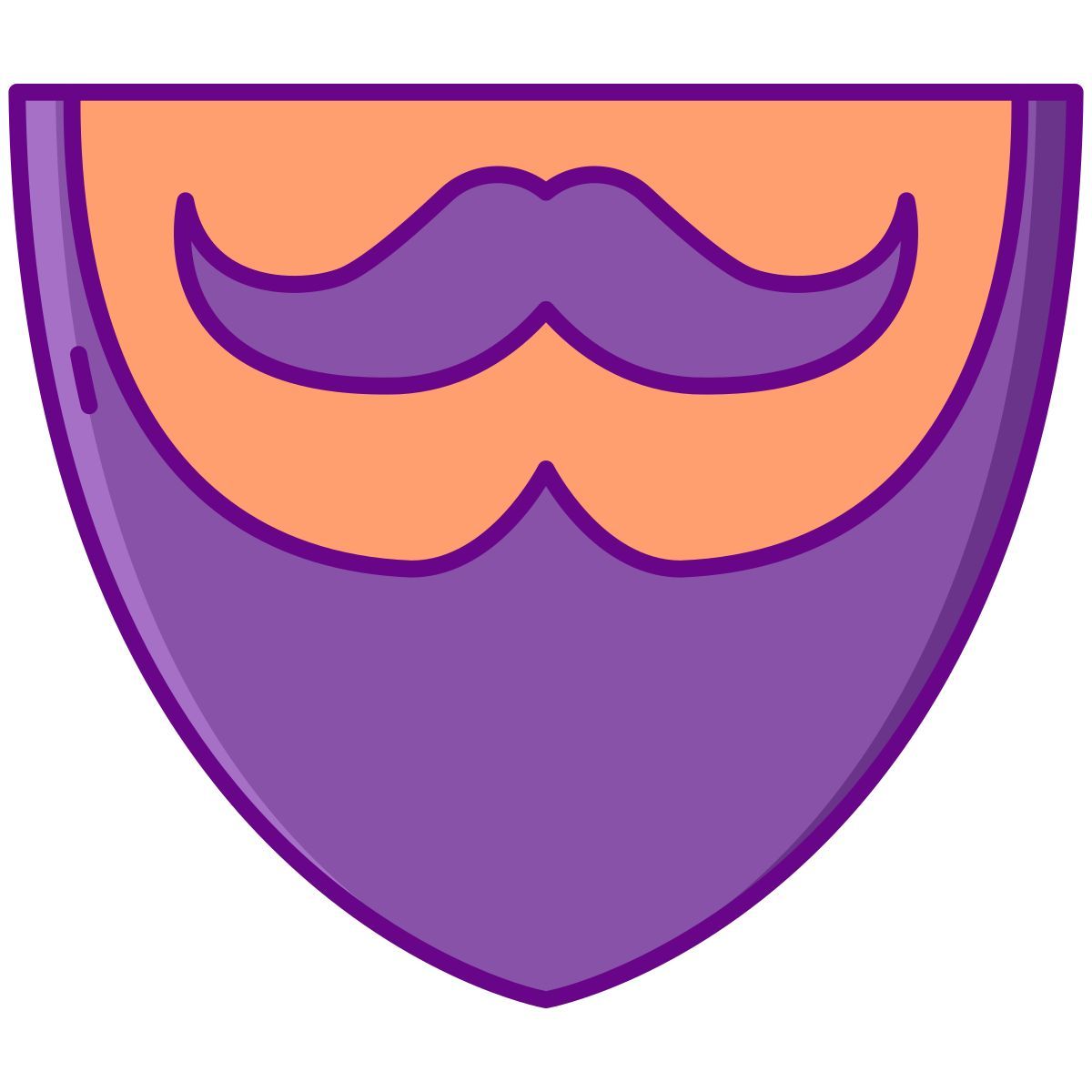 moustache avec barbe icon